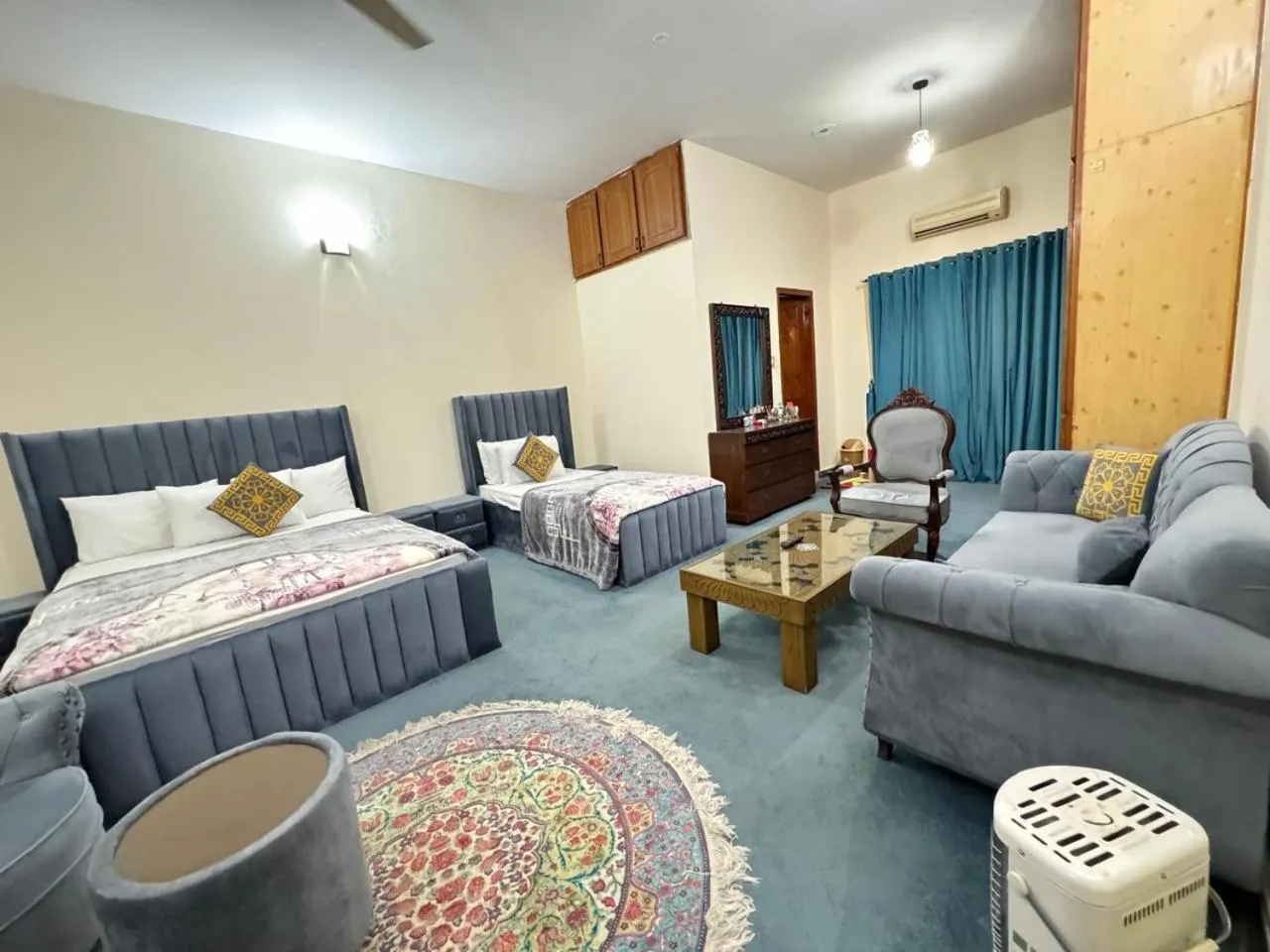 Bed in Uk Family Lodge