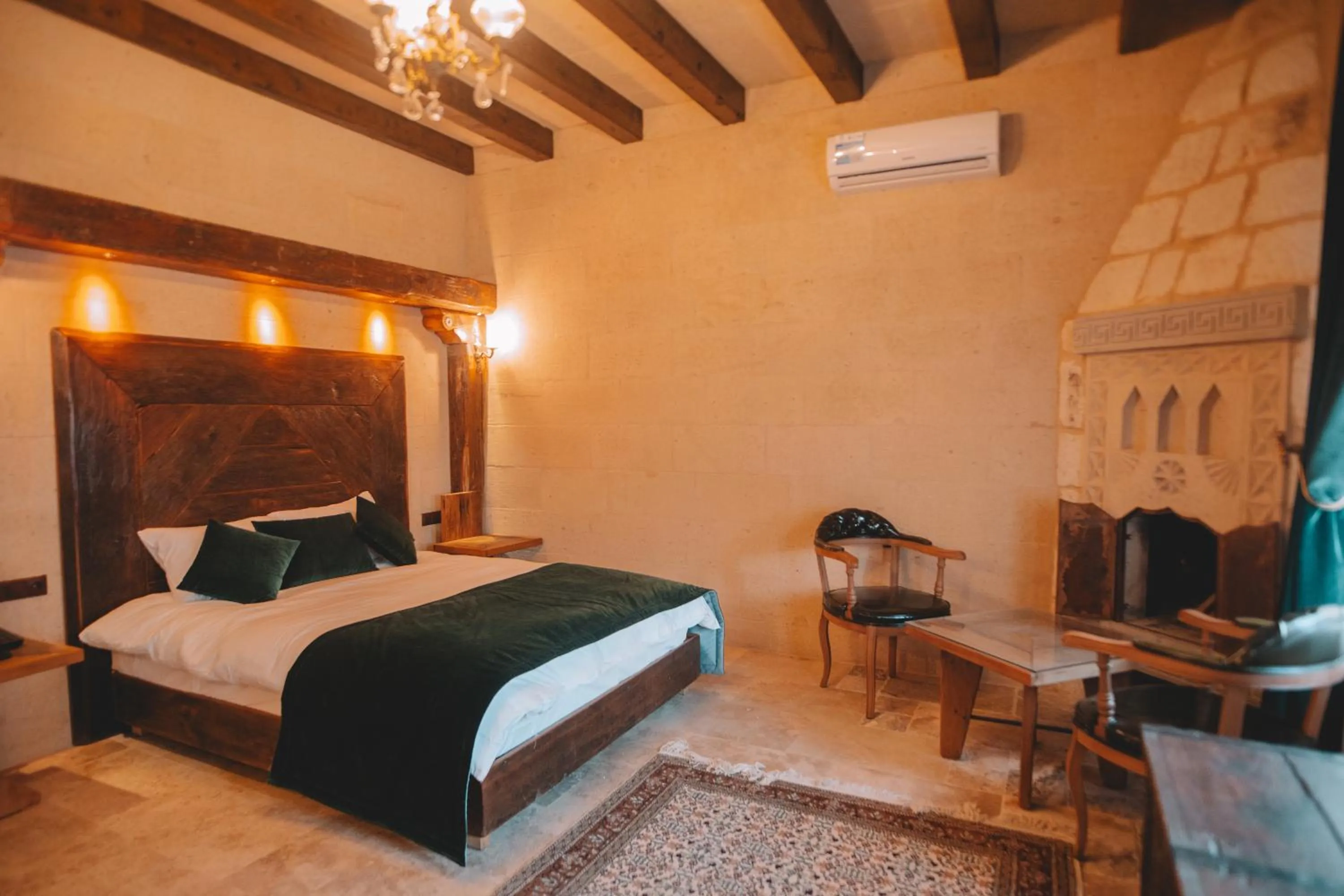 Bed in Karis Cave Cappadocia