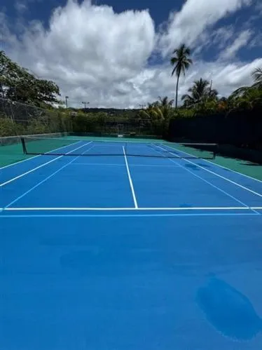 Tennis court in Viva V Samana by Wyndham, A Trademark Adults All Inclusive