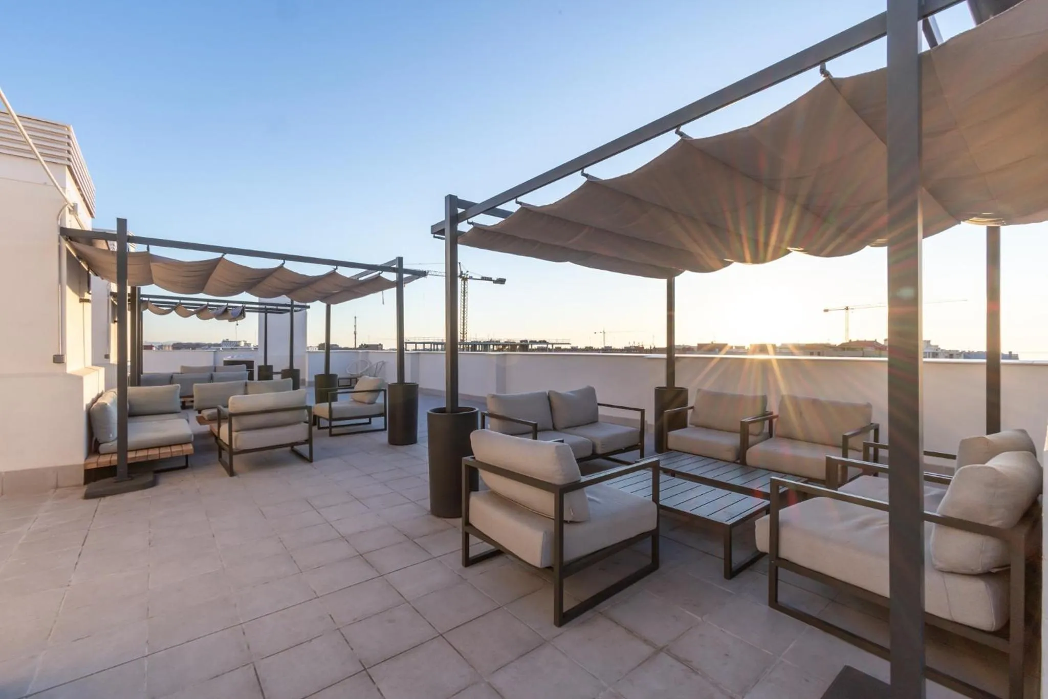 Patio in Hotel Nido Malvarrosa