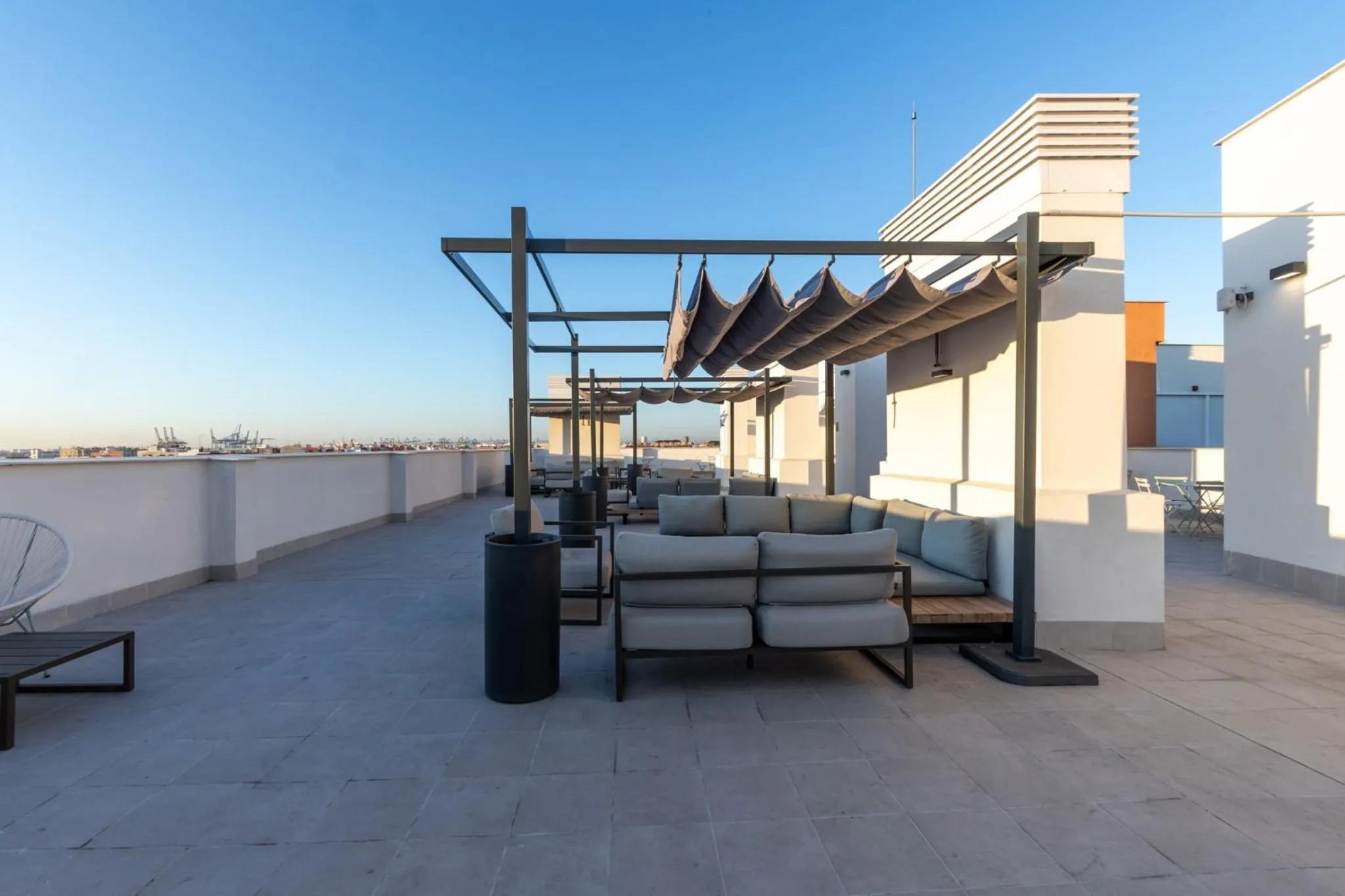 Patio in Hotel Nido Malvarrosa