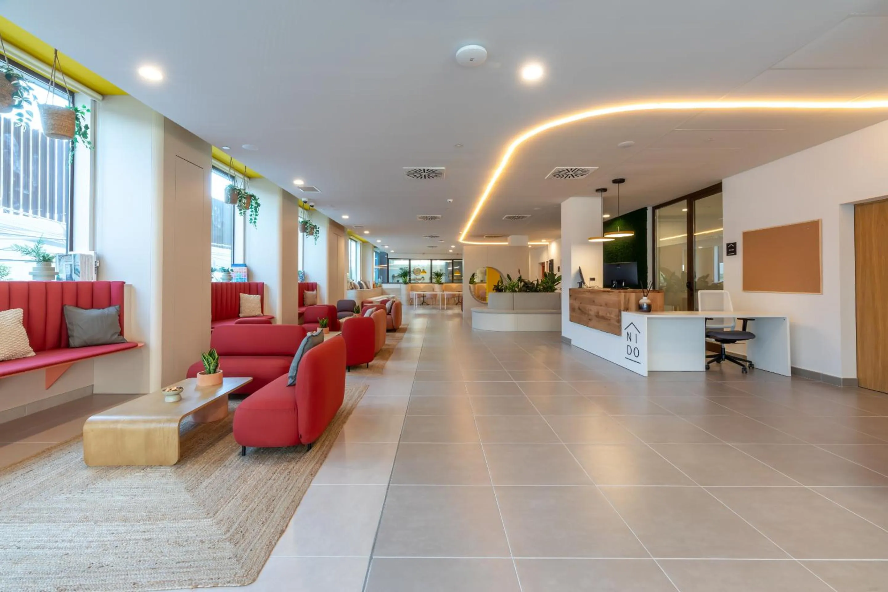 Lobby or reception in Hotel Nido Malvarrosa