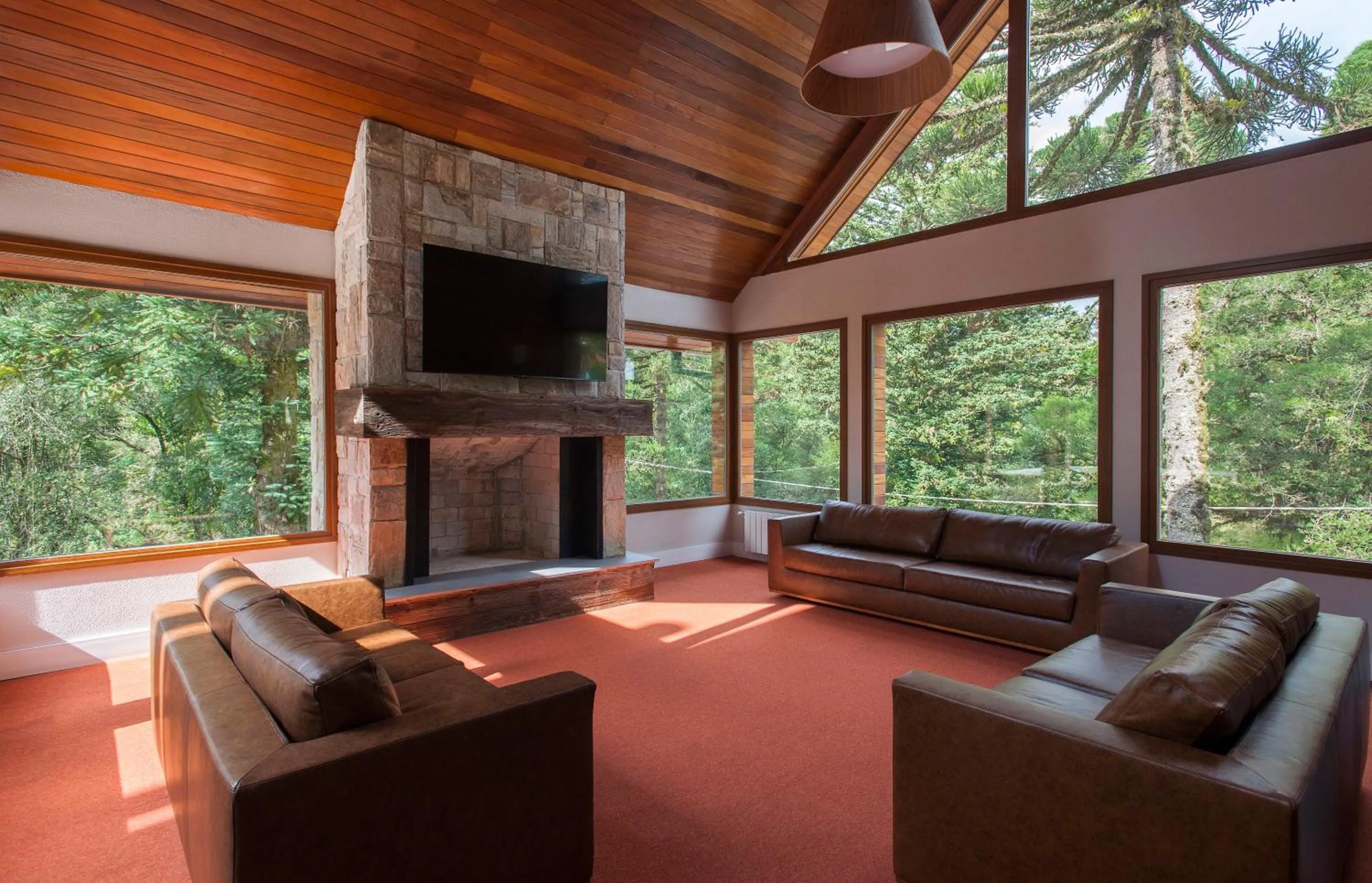 Communal lounge/ TV room in Poehma Lago Negro by Livá OFICIAL