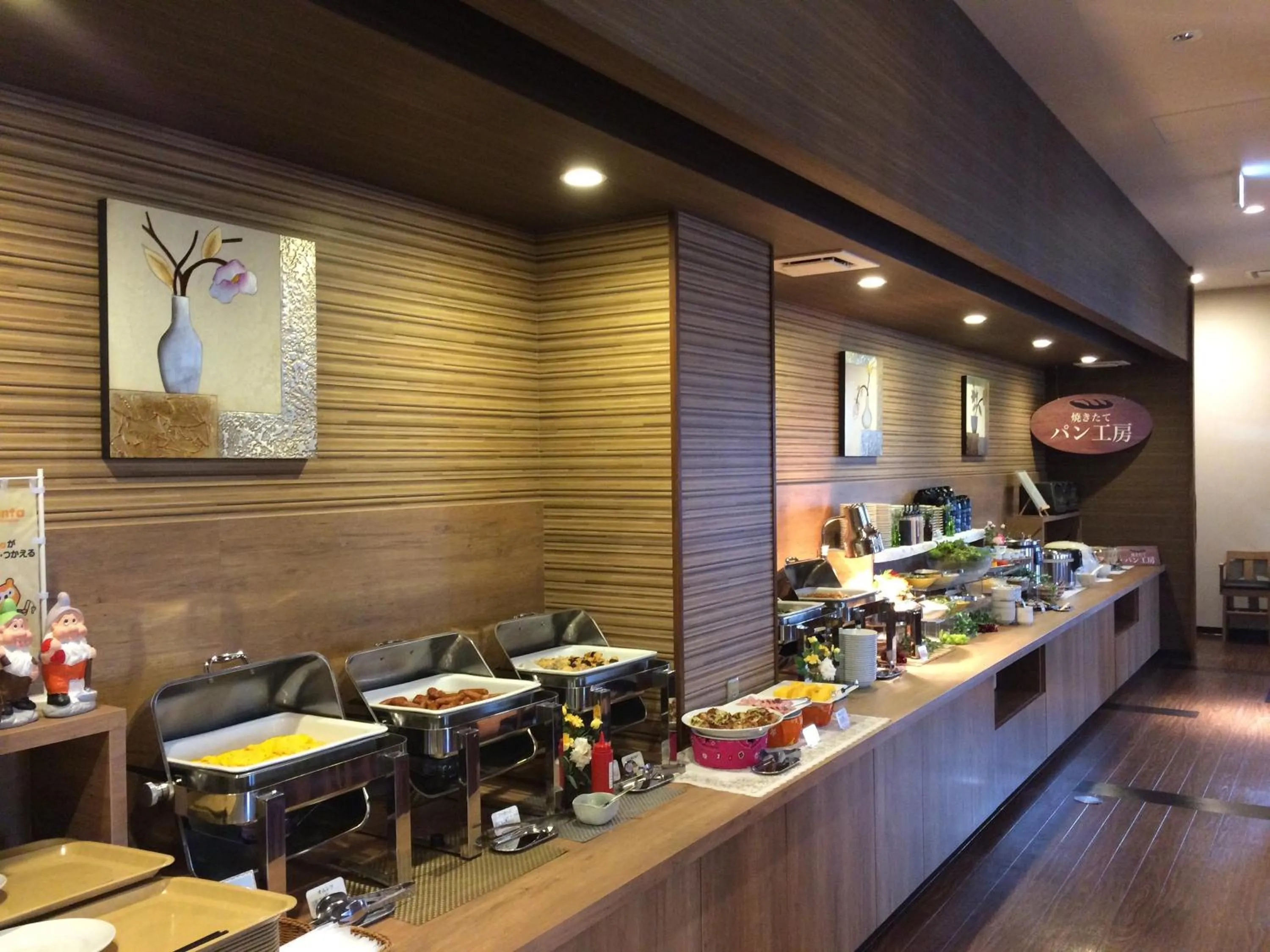 Buffet breakfast in Hotel Route Inn Annaka