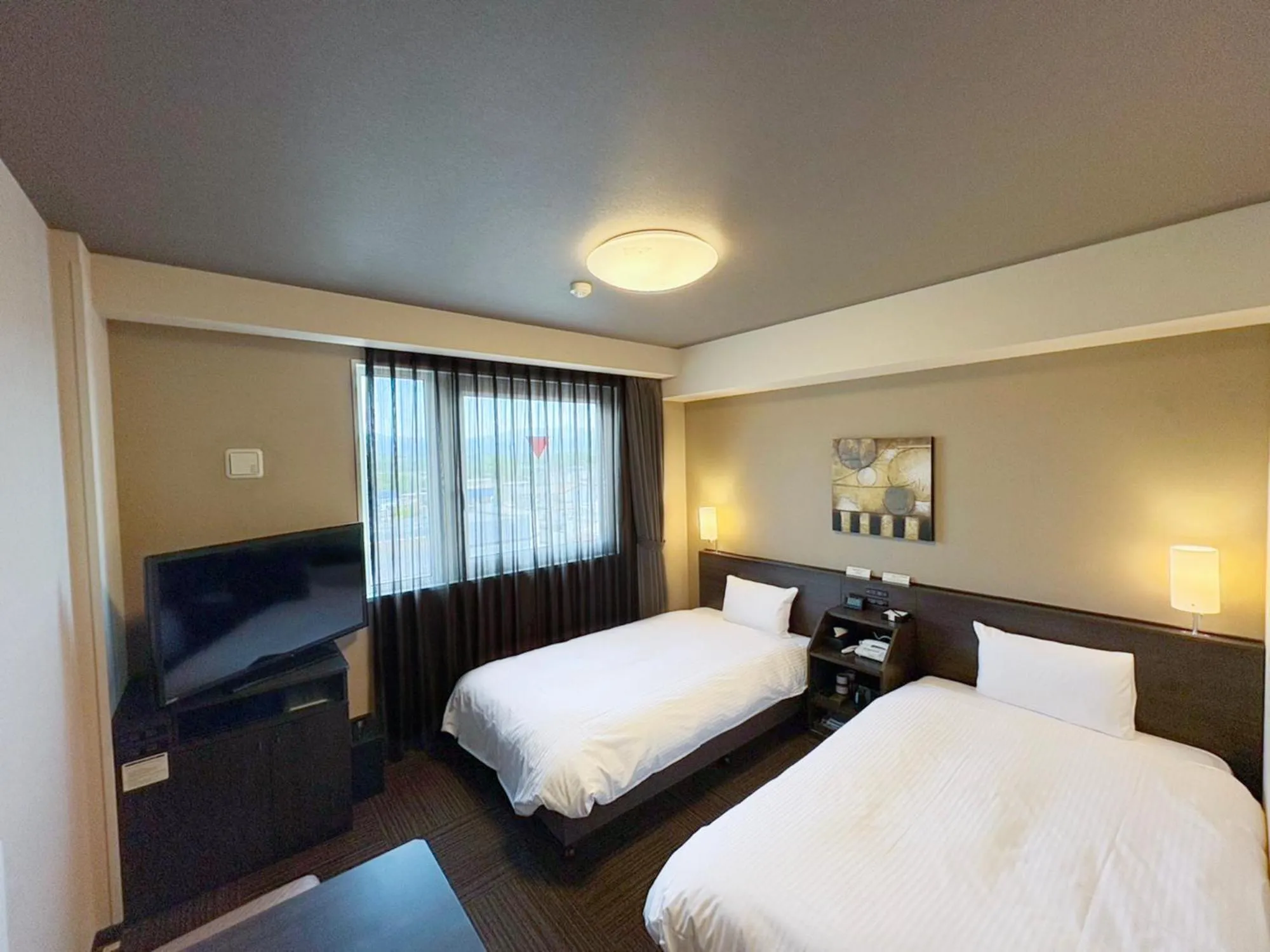 Photo of the whole room, Bed in Hotel Route Inn Annaka