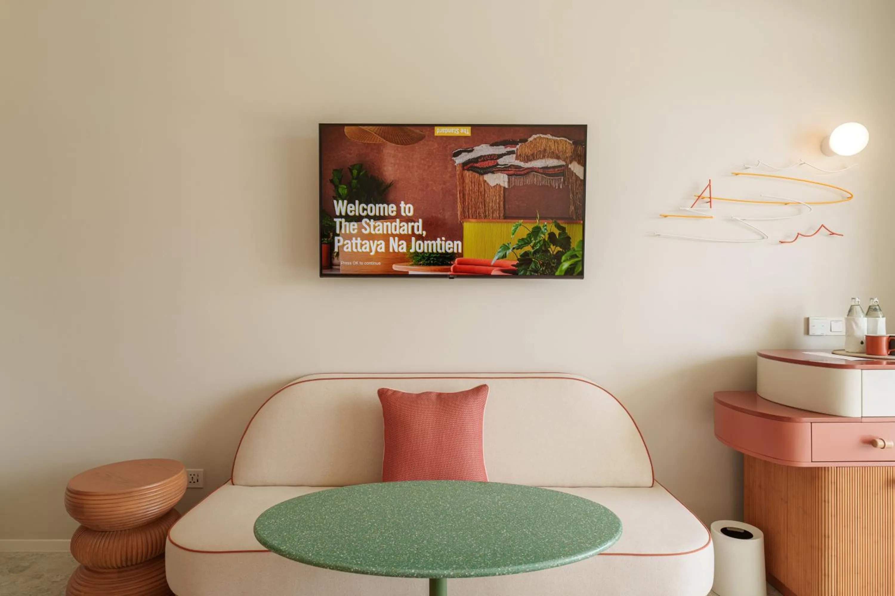 Seating area in The Standard, Pattaya Na Jomtien