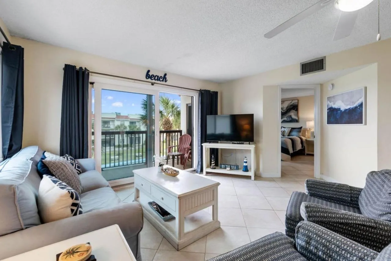 Top-Floor End Unit with Ocean & Pool Views | Gated Beachfront Resort Near St. Augustine