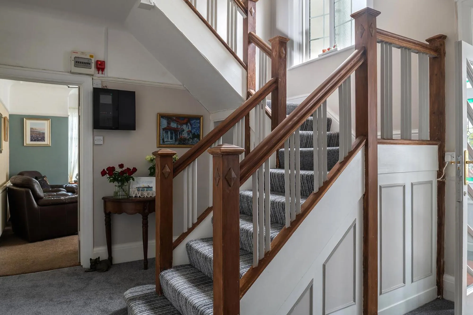 Lobby or reception in Rosaire Guest House