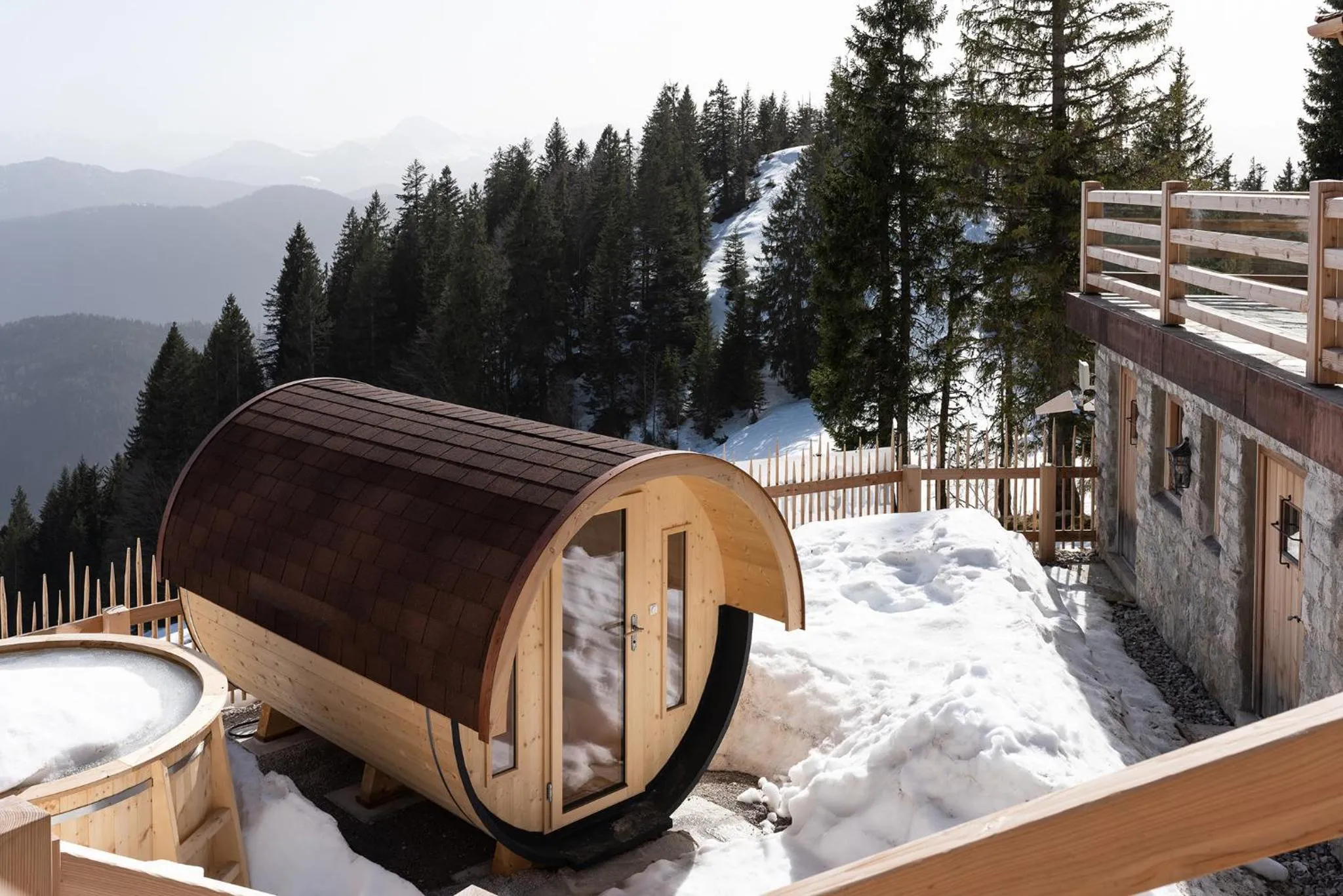 Hot Tub in Naturhotel & Bayernhütte am Brauneck