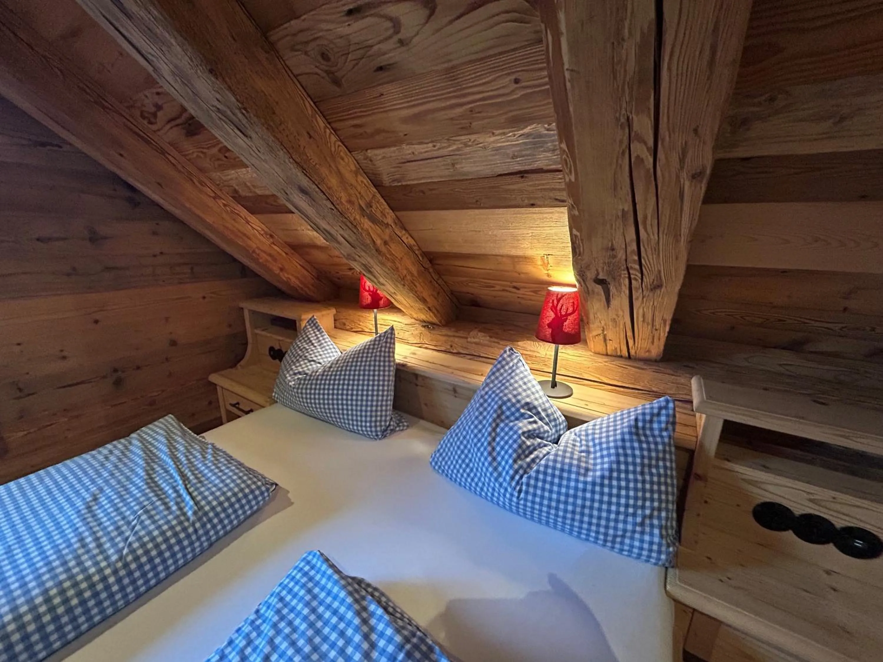 Bedroom, Bed in Naturhotel & Bayernhütte am Brauneck