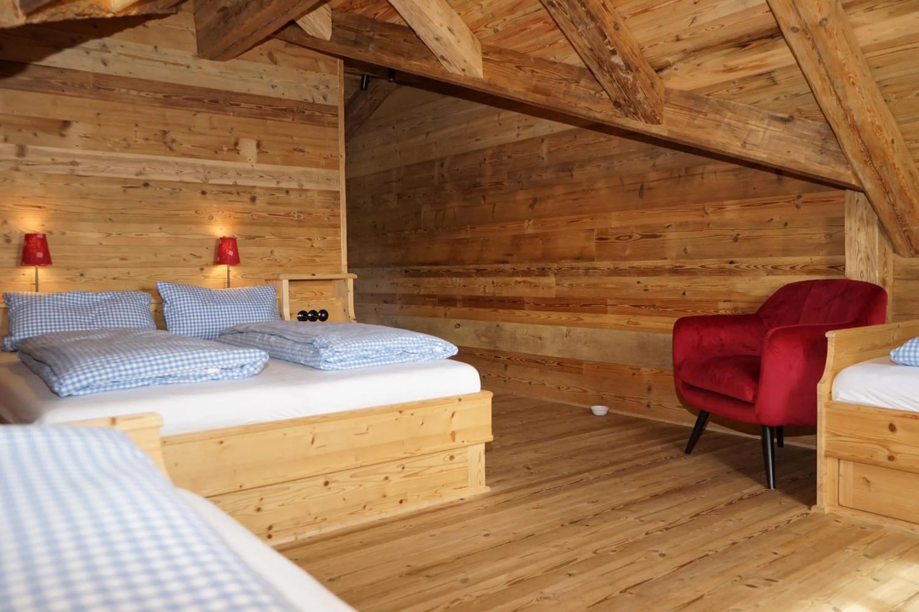 Bedroom, Bed in Naturhotel & Bayernhütte am Brauneck