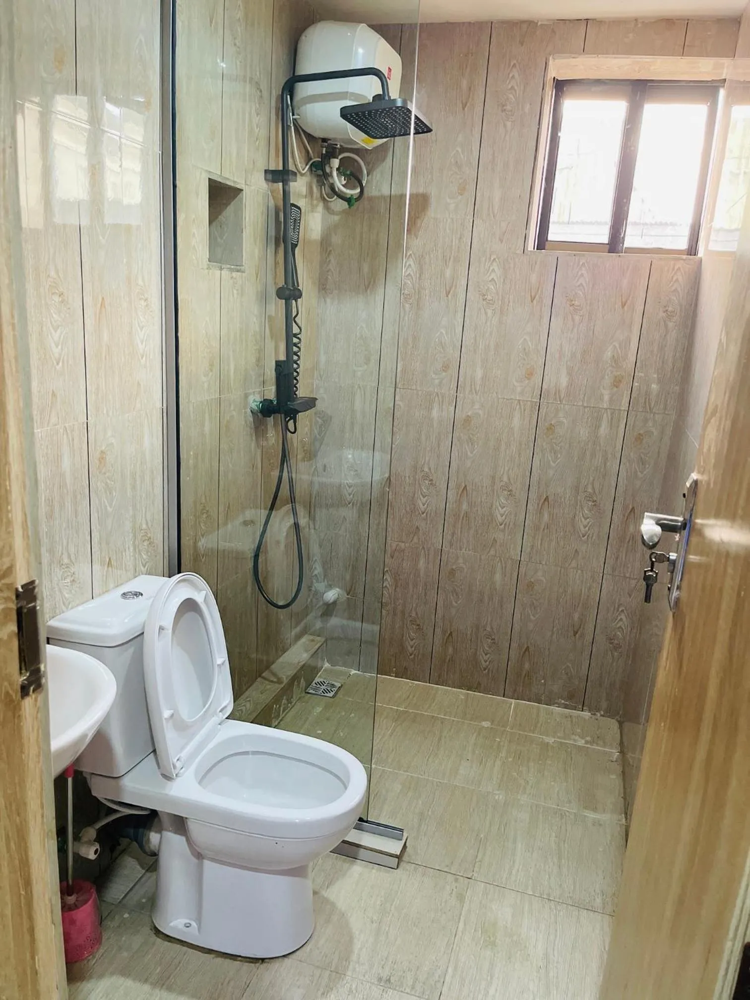 Toilet in Hotel Padelia Apartment Airport Road Lagos