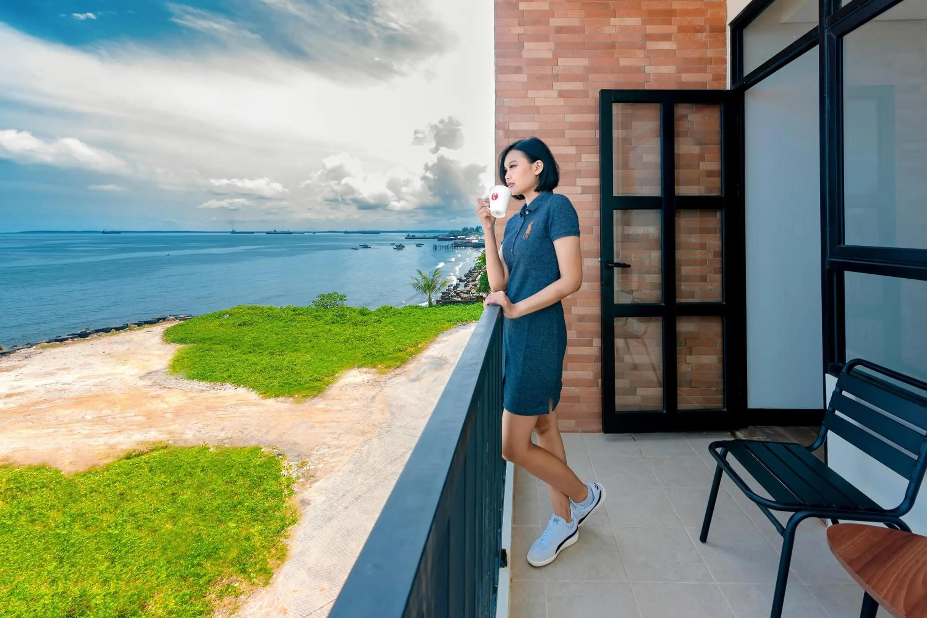 Sea view in d'primahotel Bandar Balikpapan