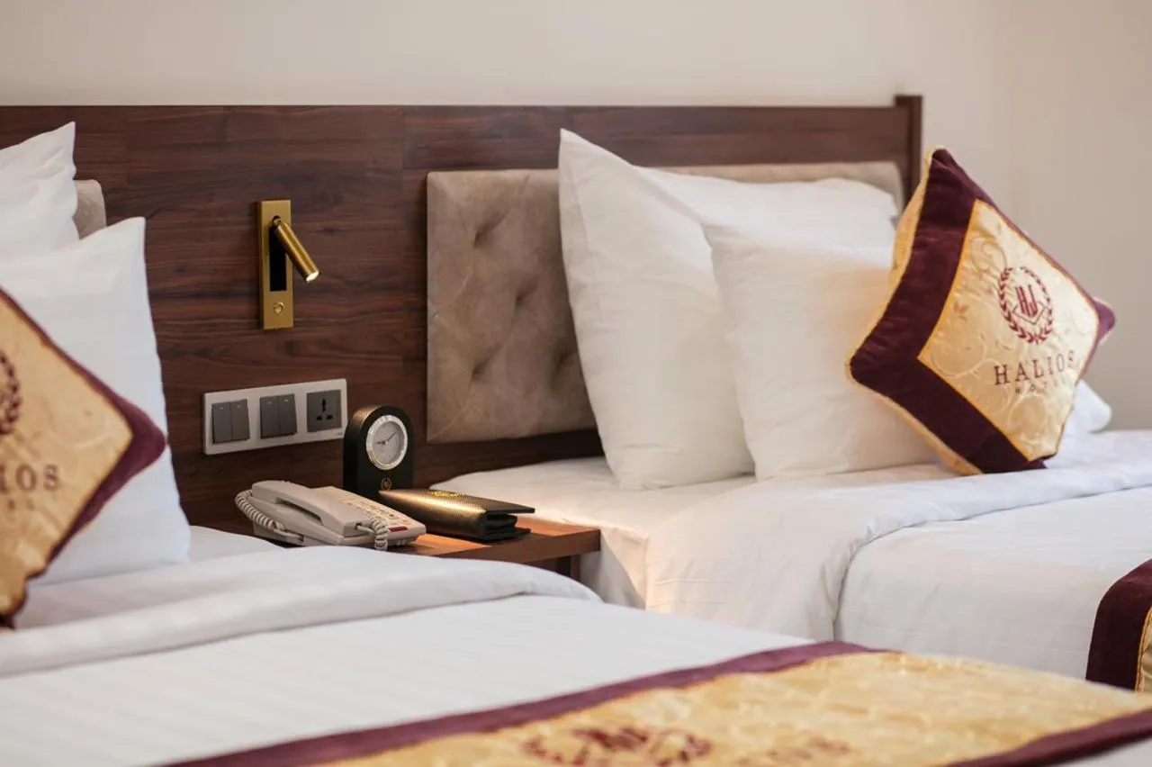 Bed in Halios Hotel Halong