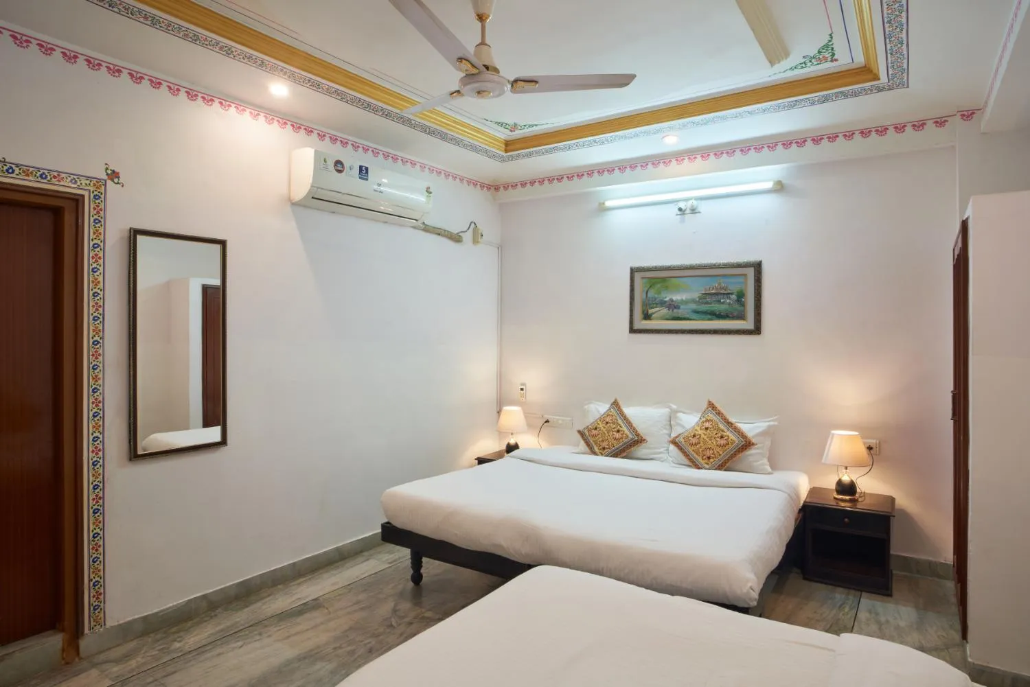 Bed in Elysium Retreat- The Heritage Haveli