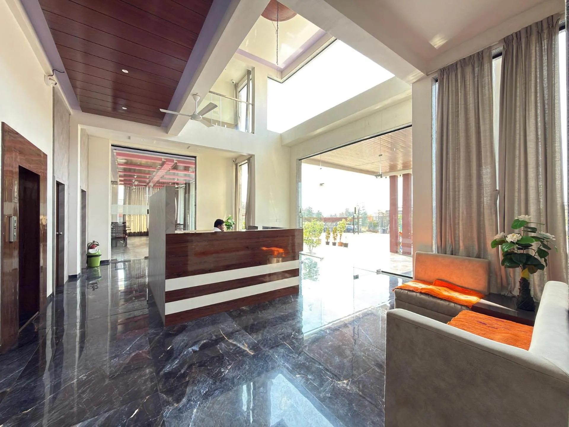 Seating area in Daksh The Valley Resort - Saputara