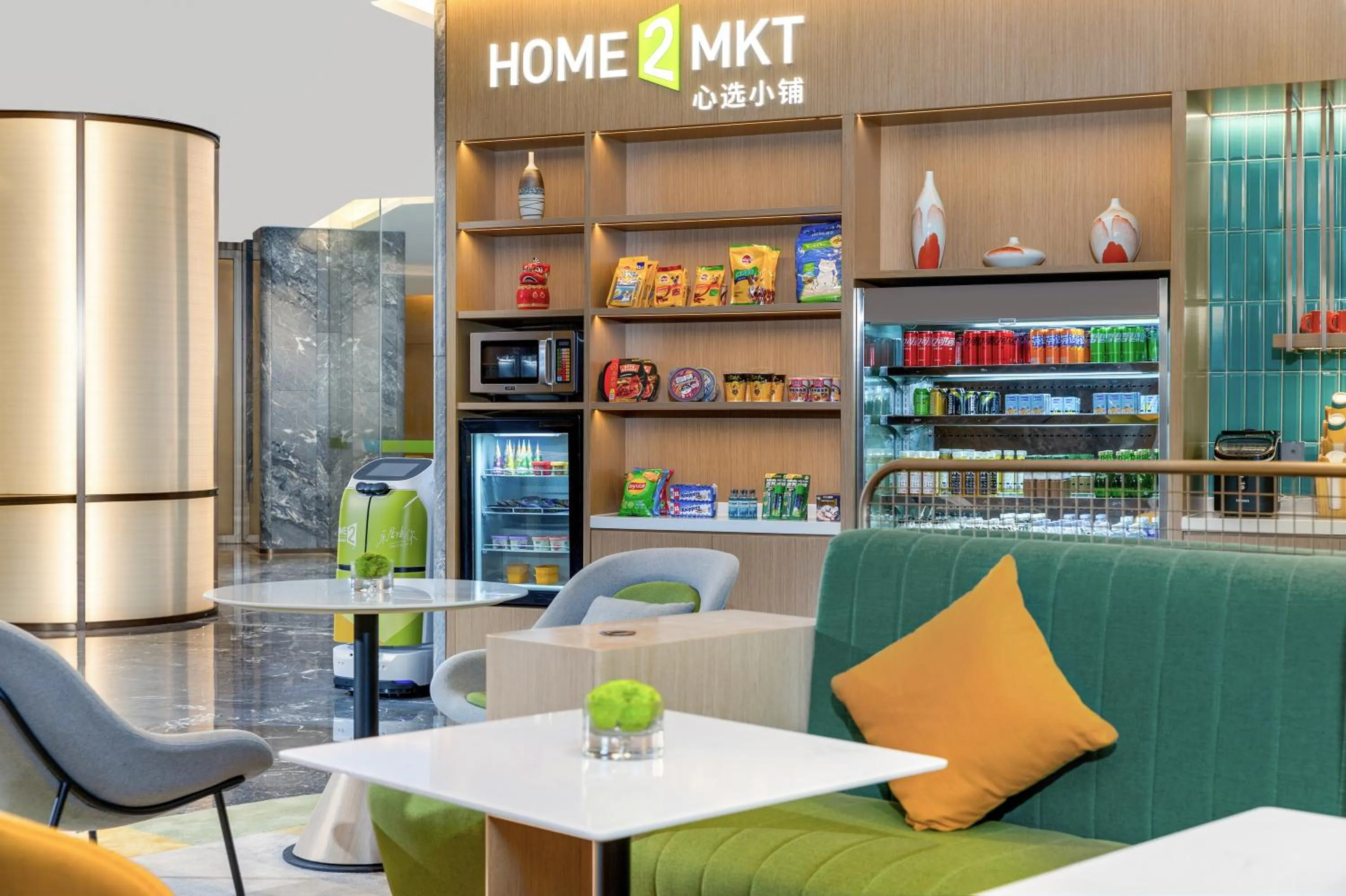 Seating area in Home2 Suite by Hilton Foshan Lishui