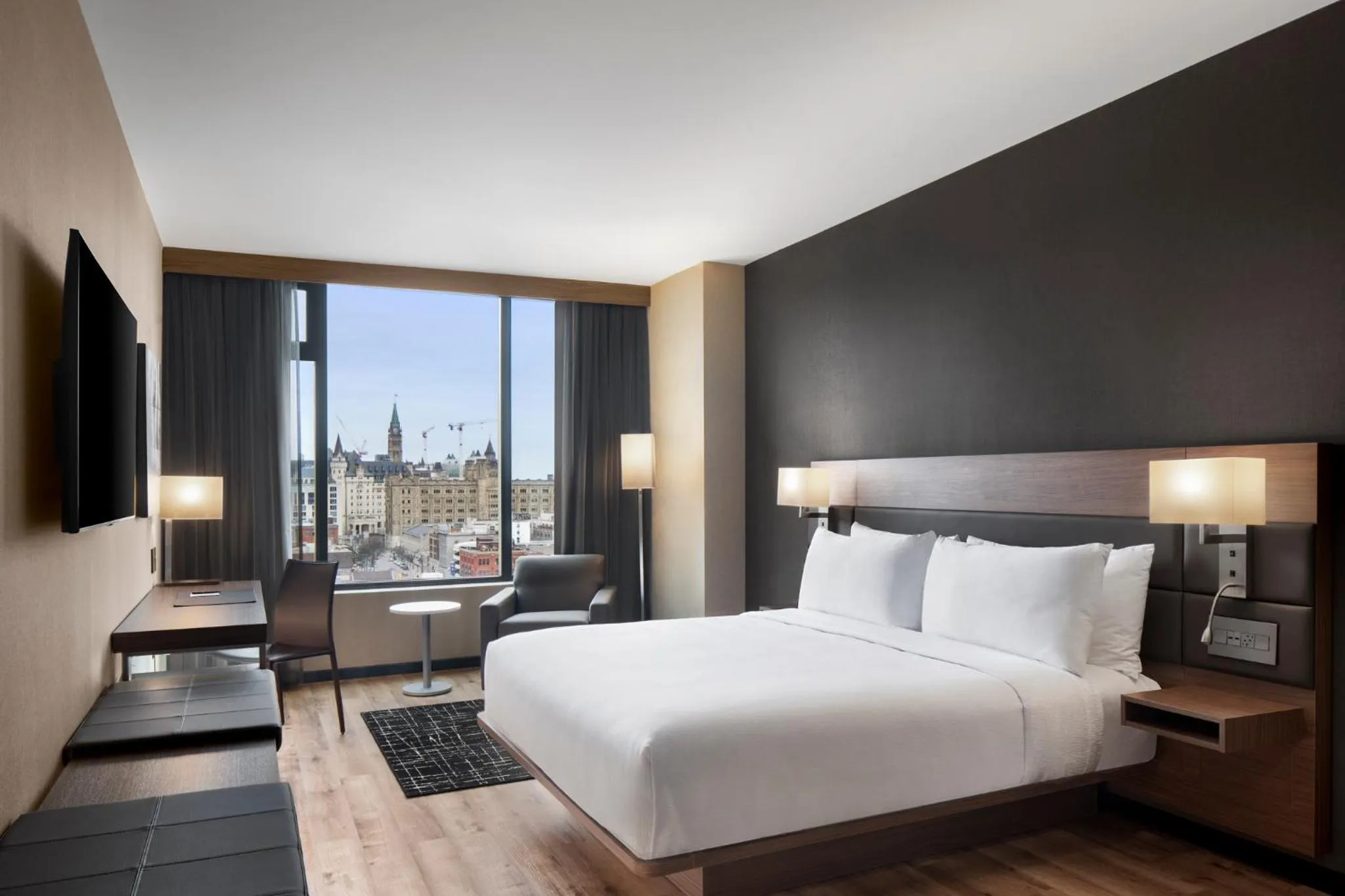 Guests, Bed in AC Hotel by Marriott Ottawa Downtown