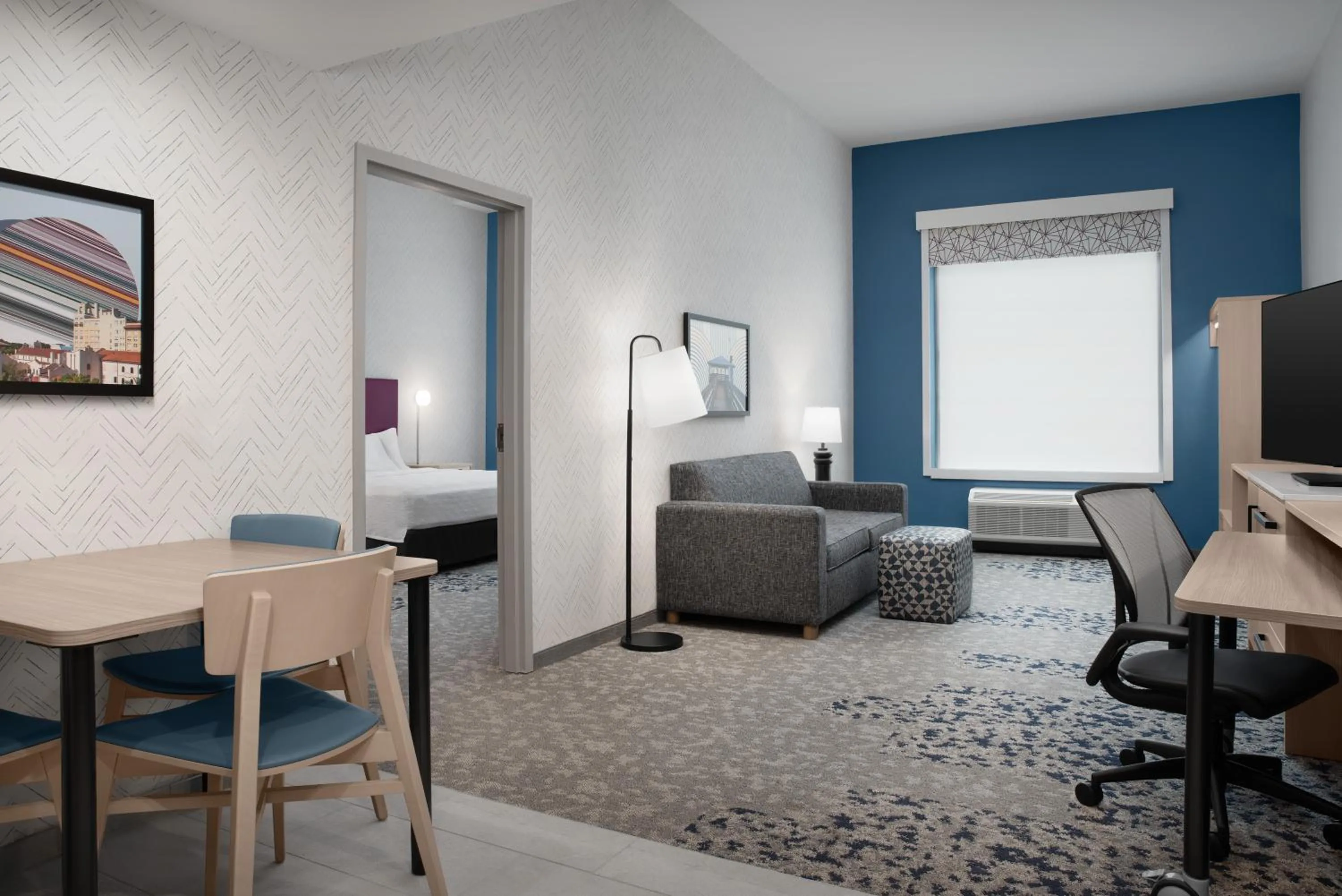 Bed in Home2 Suites By Hilton Lakeland North I-4