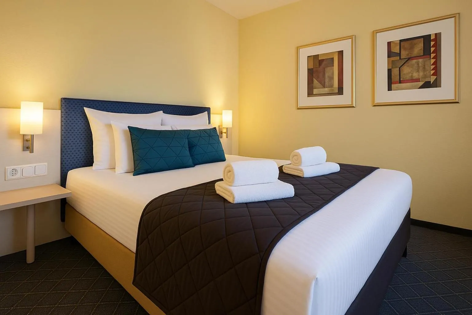 Bed in AR Boutique Hotel Mannheim