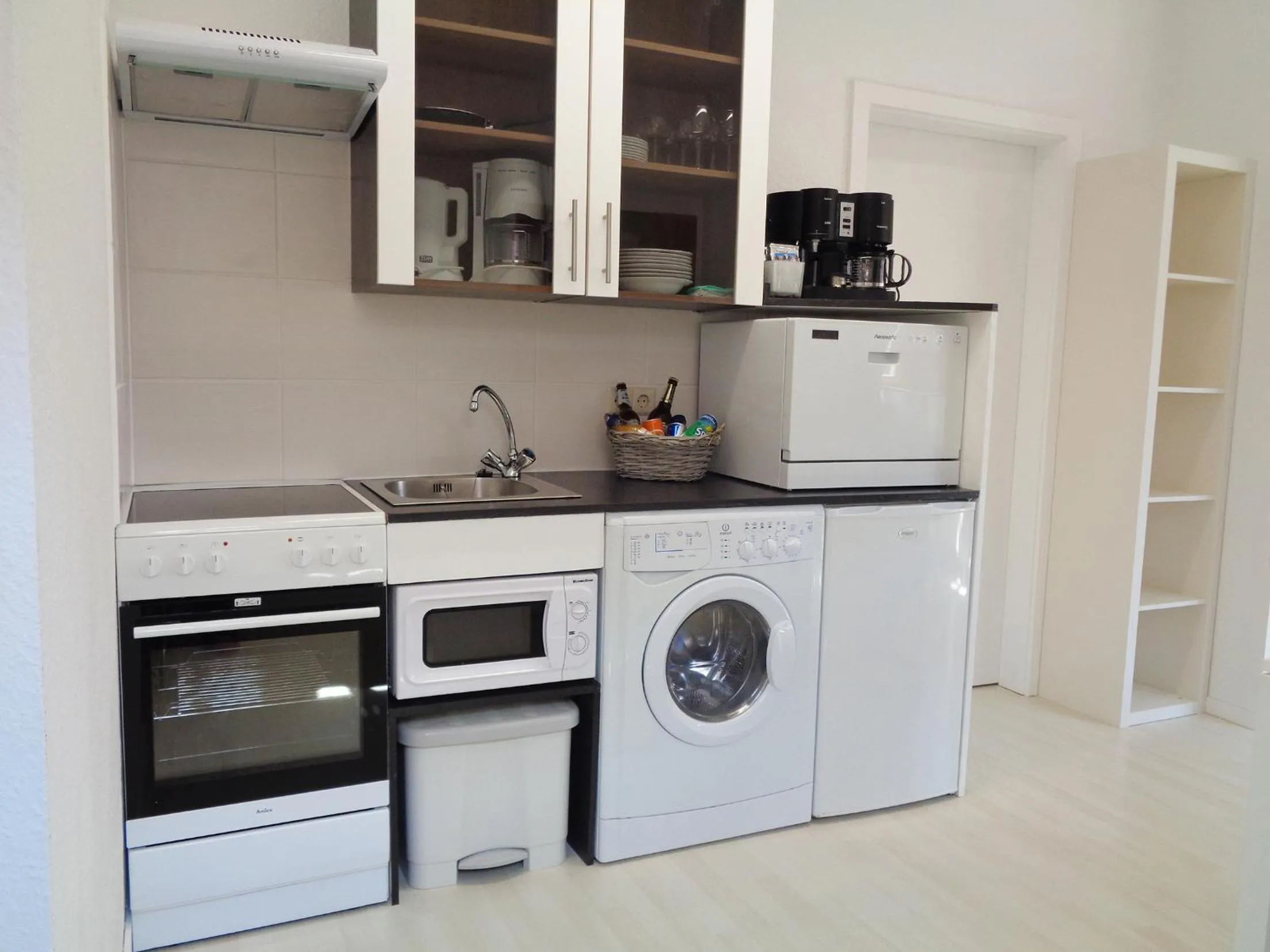 Kitchen or kitchenette in Hotel Apartment Puell