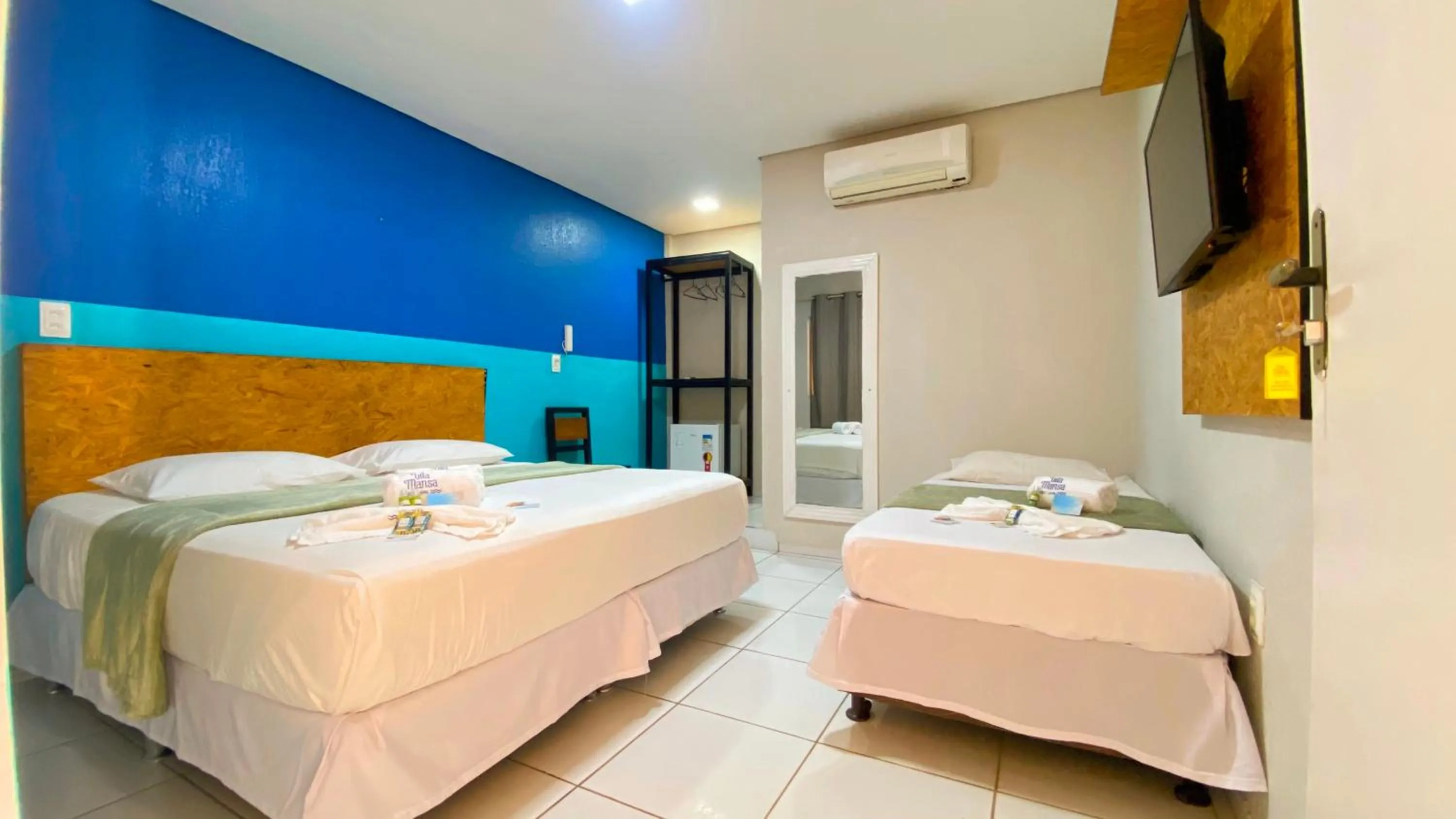 Bed in Pousada Vila Mansa Jeri