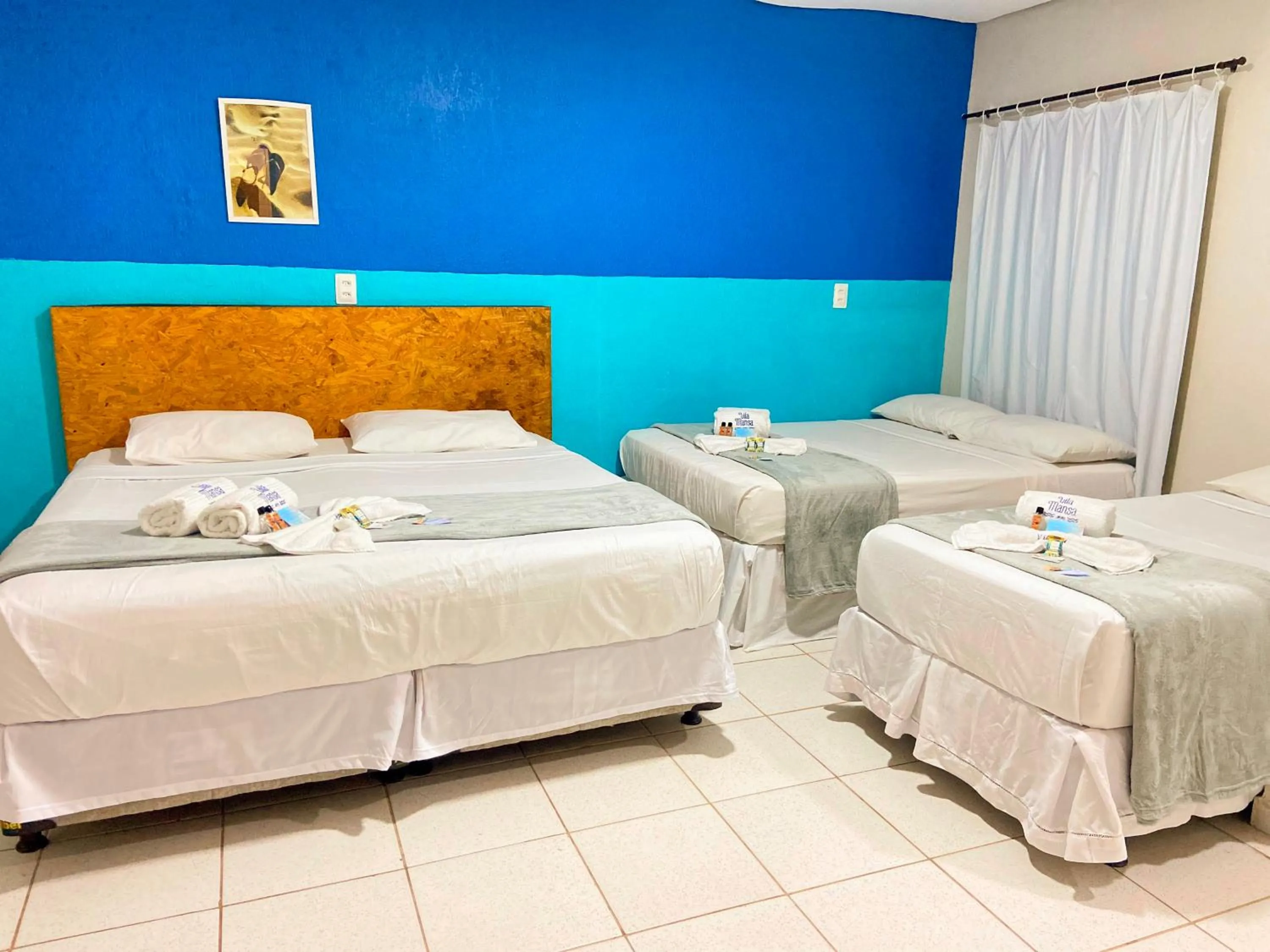 Bed in Pousada Vila Mansa Jeri