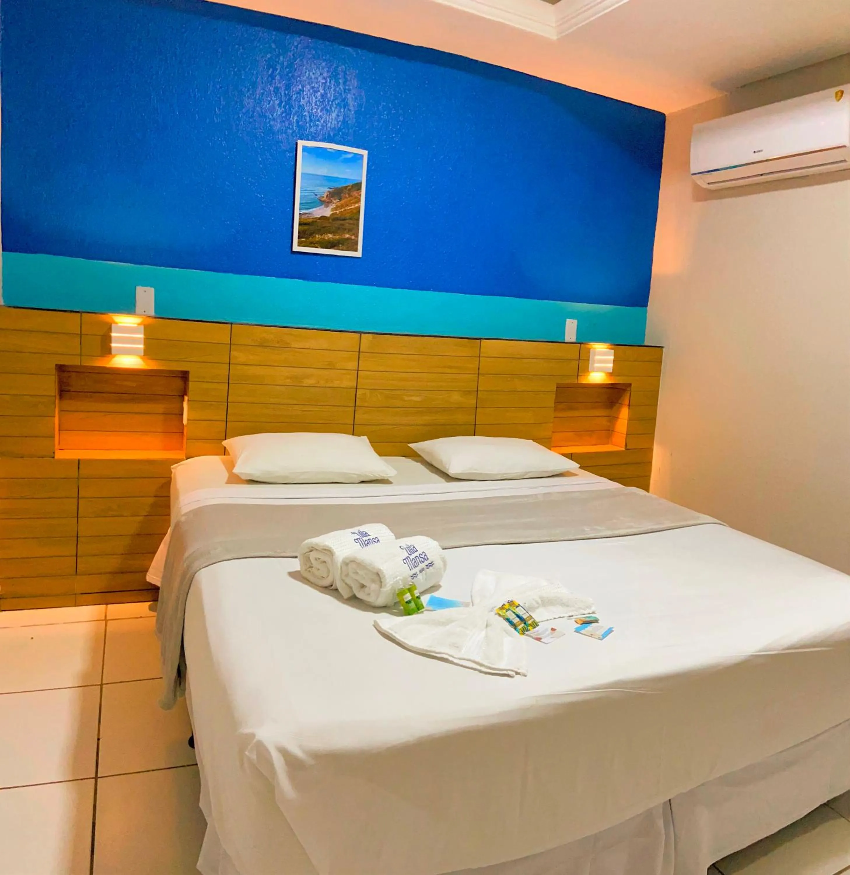 Bed in Pousada Vila Mansa Jeri