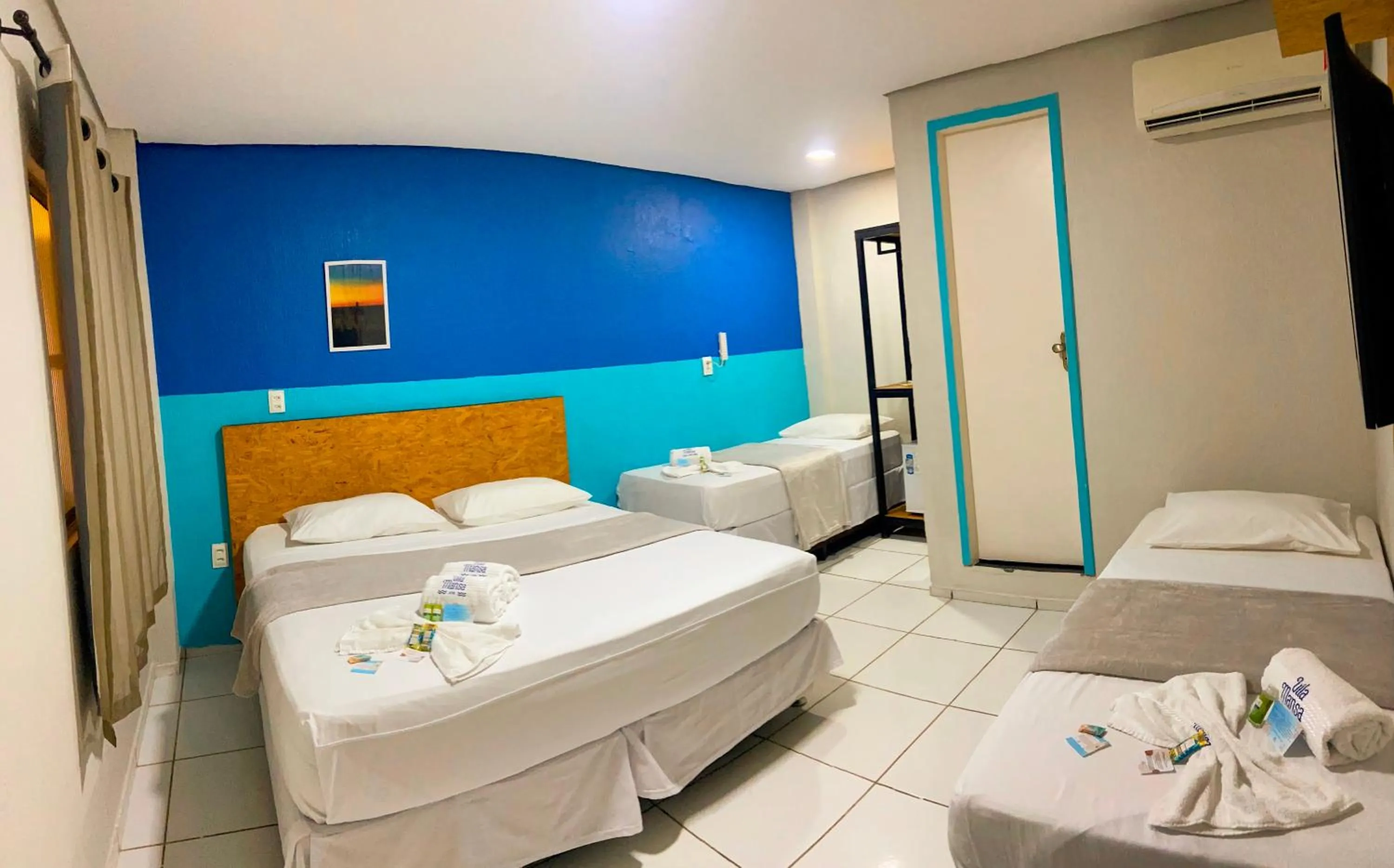 Bed in Pousada Vila Mansa Jeri