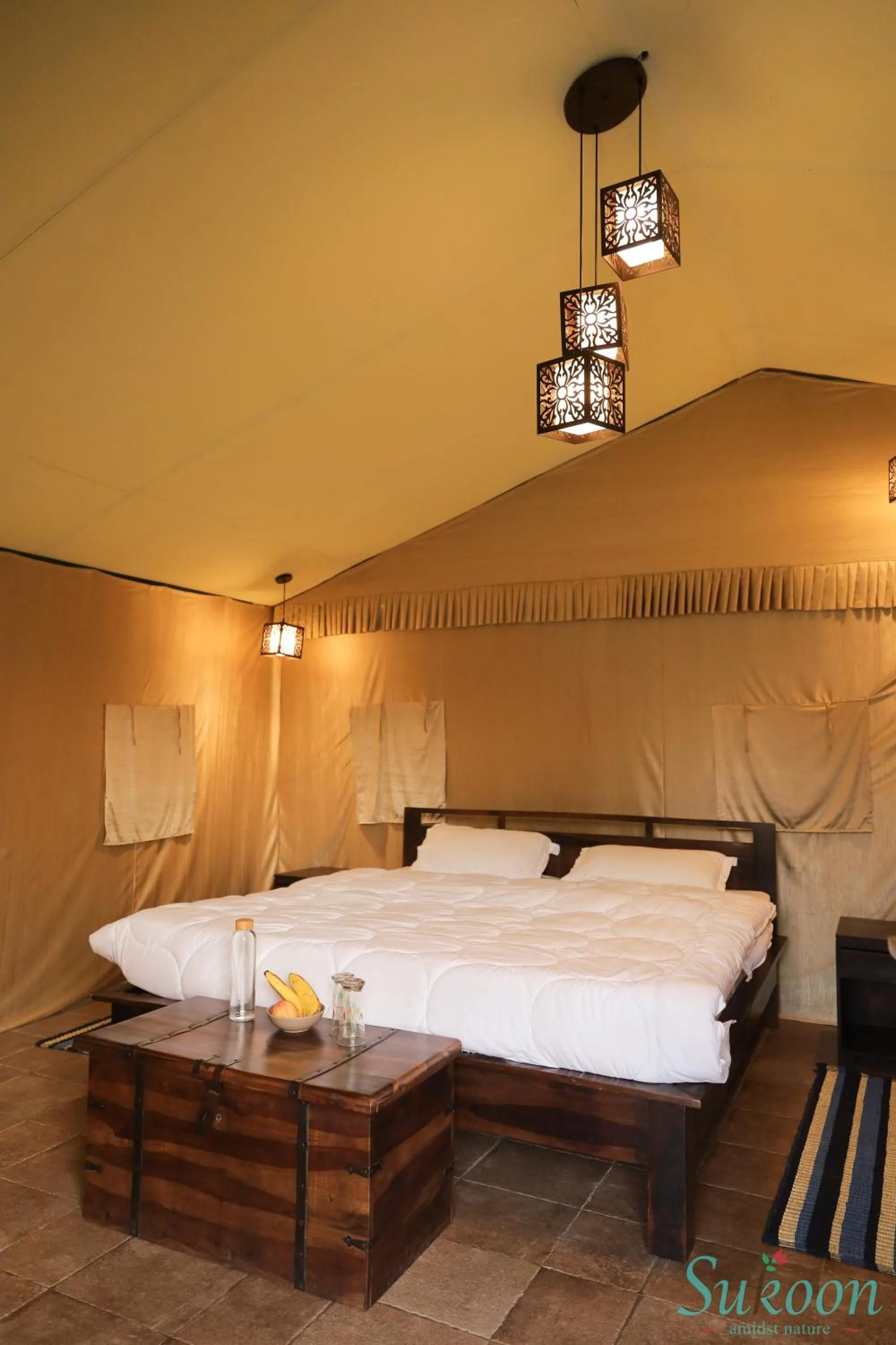 Bed in Sukoon - A Wellness Resort and Spa