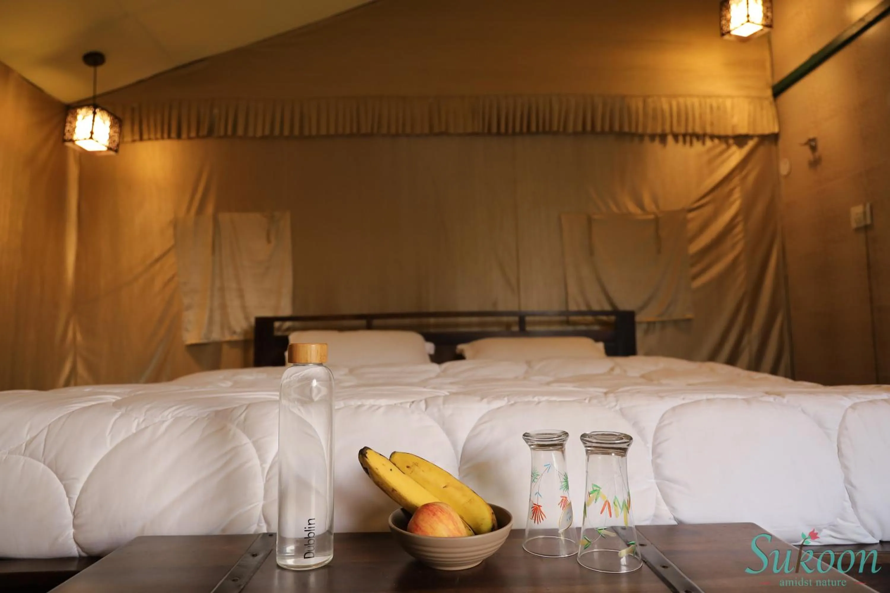 Bed in Sukoon - A Wellness Resort and Spa