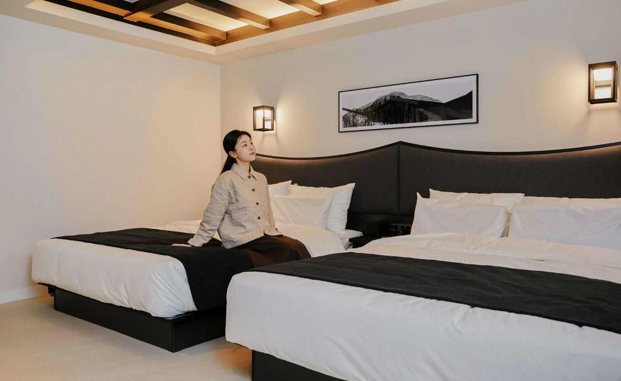 Bed in Anook Hotel and Spa Jongno Unni