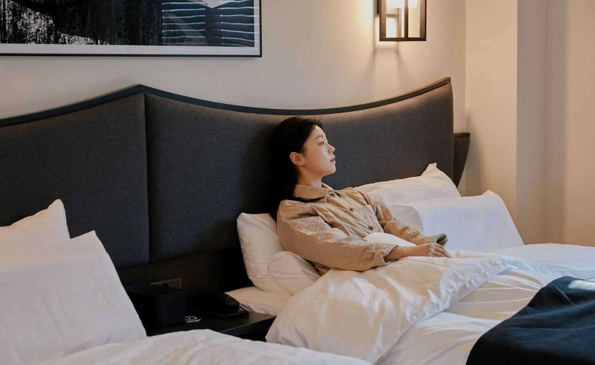 Bed in Aank Hotel and Spa Jongno Unni