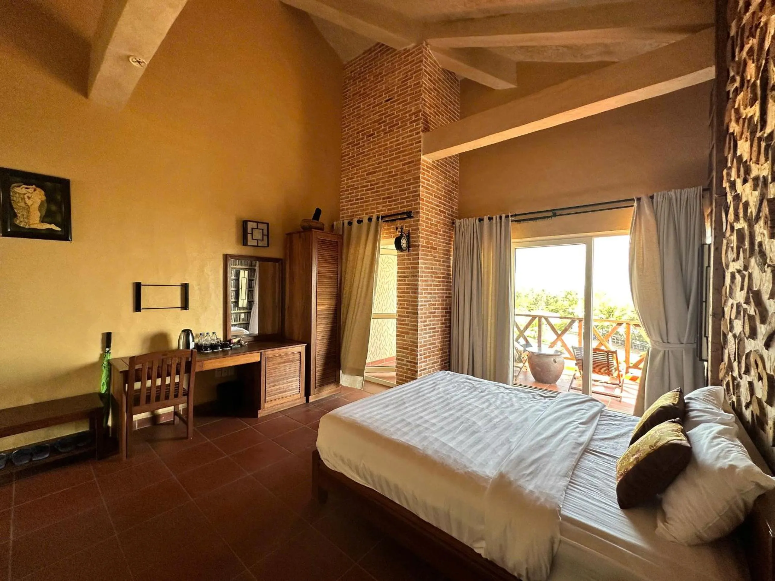 Bed in Melon Resort & Pickleball Club Mũi Né