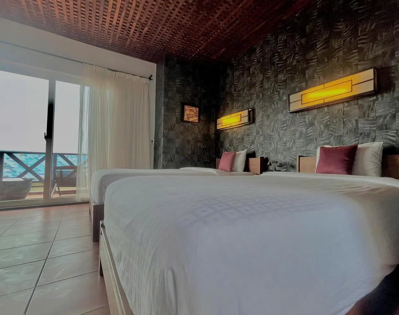 Bed in Melon Resort & Pickleball Club Mũi Né