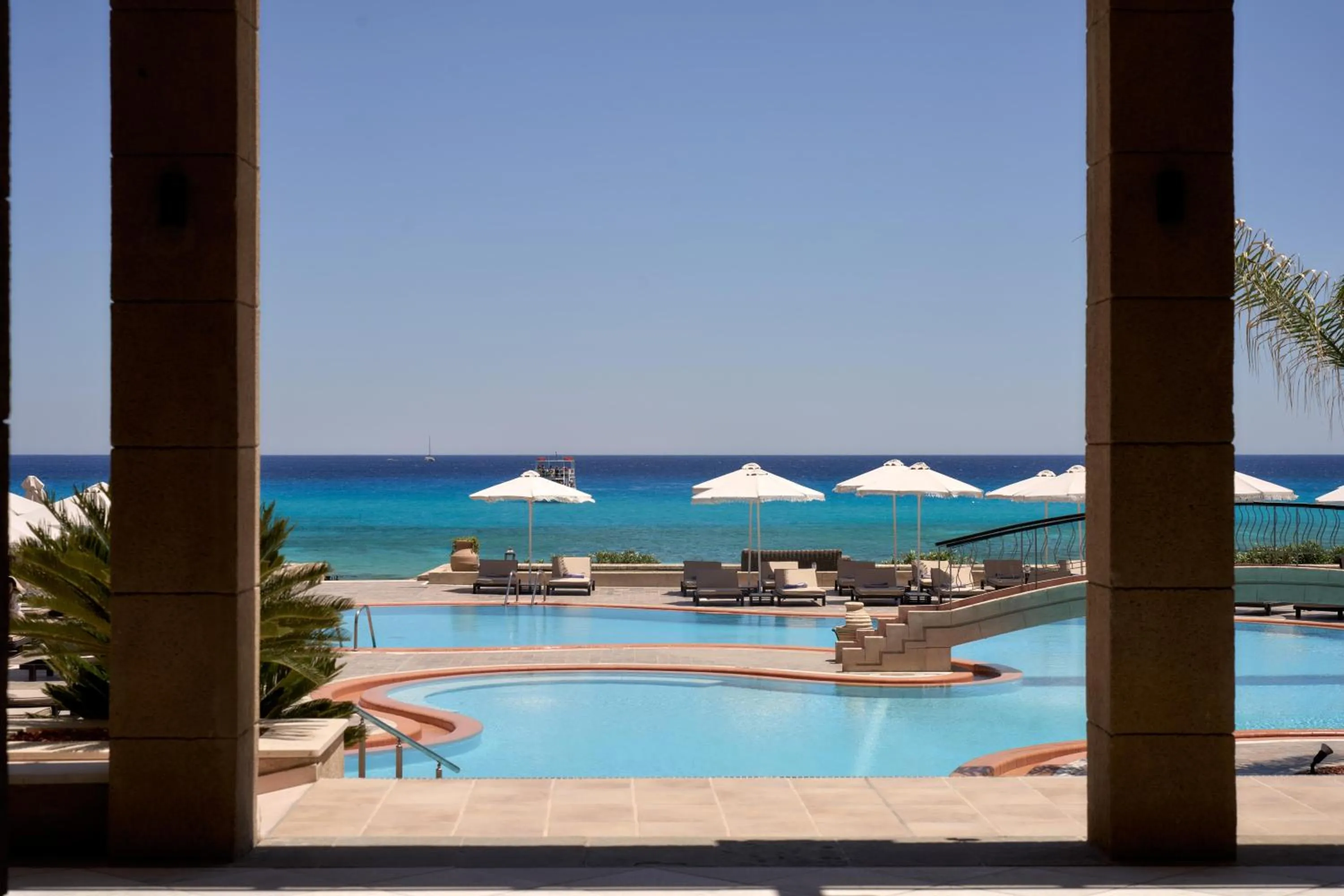 Swimming pool in Lindian Dream Seaside Resort- Adults Only