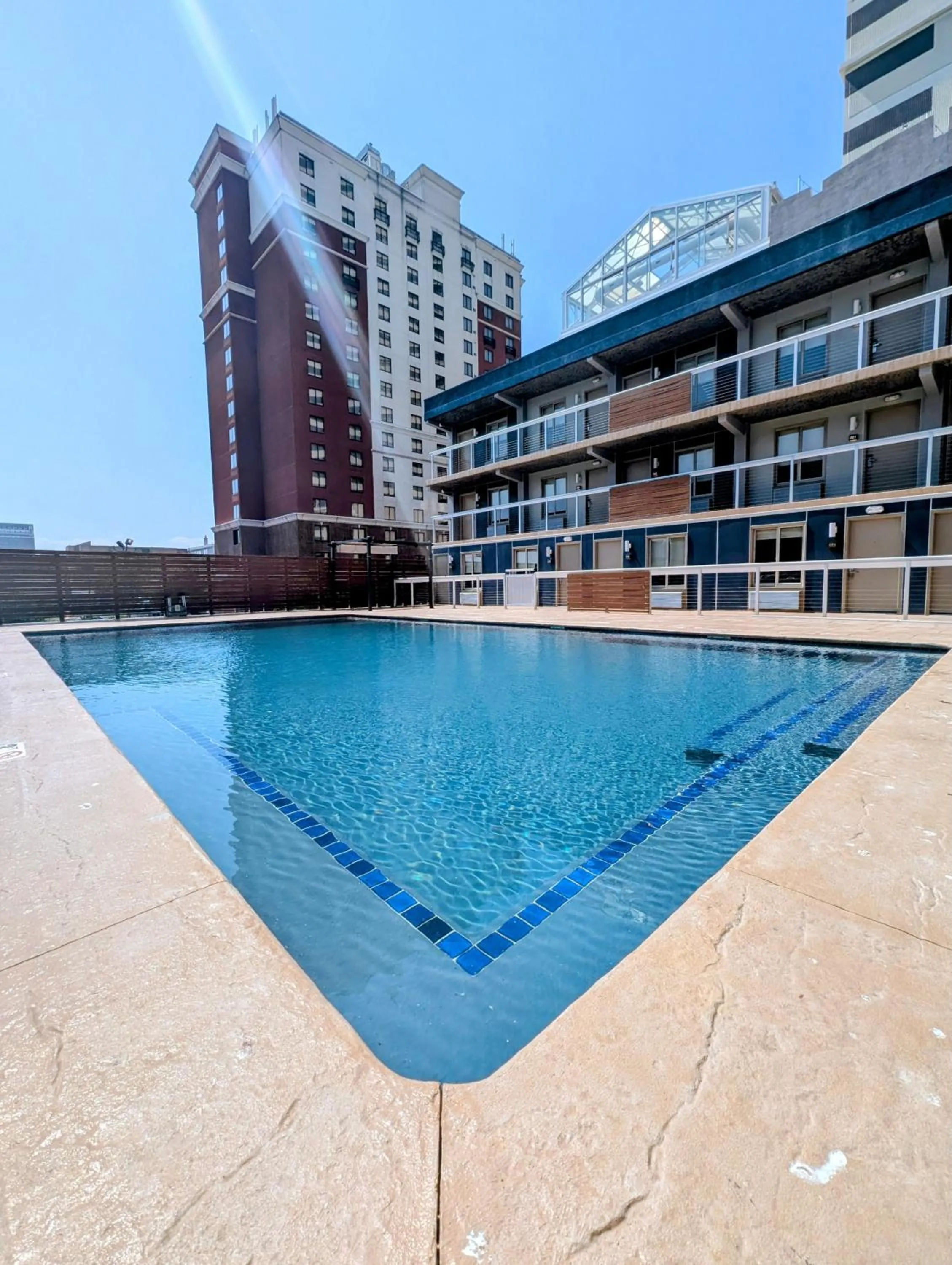 Pool view in SOHO Suites Atlantic City Beach Block