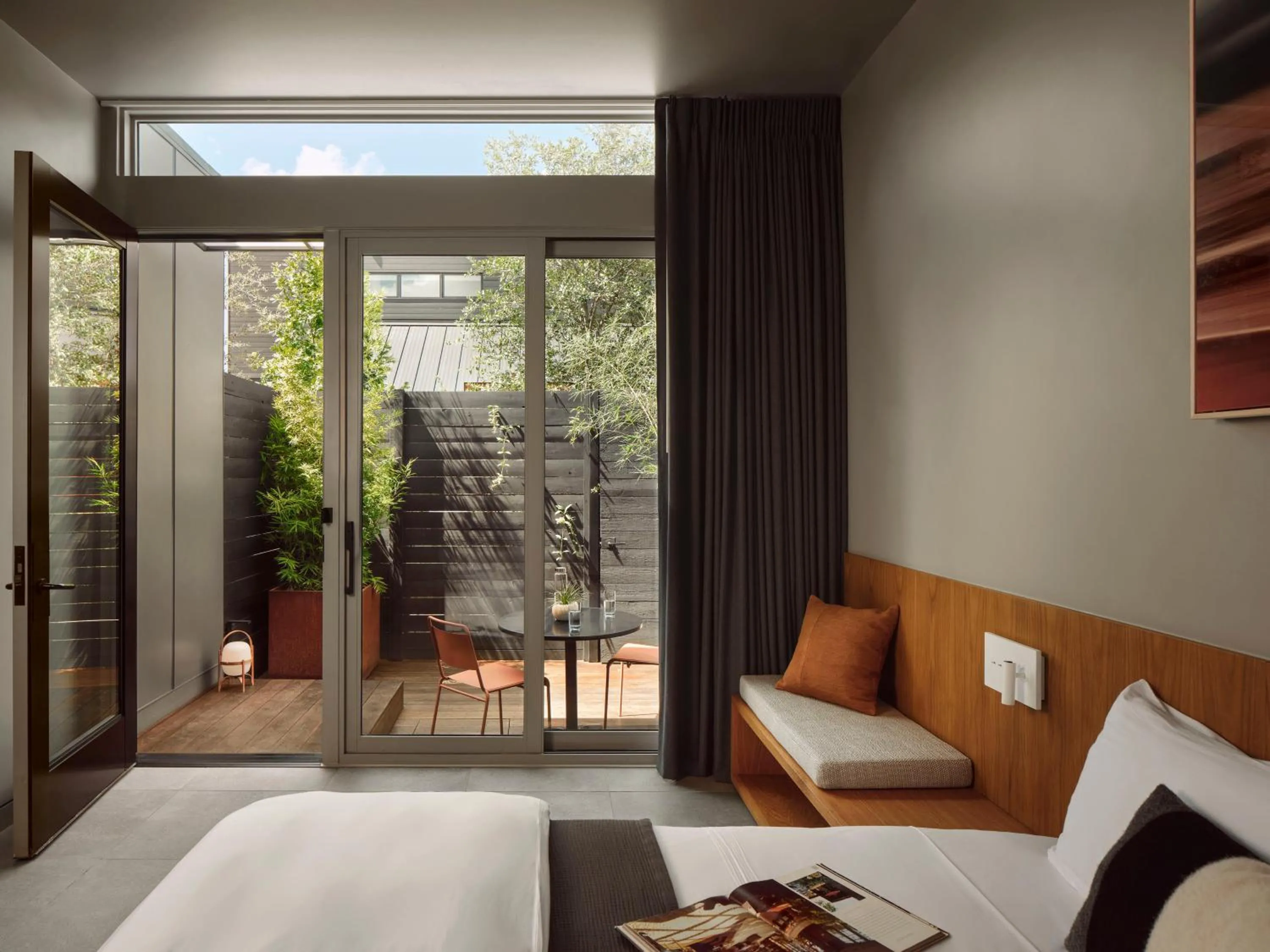 Patio, Bed in Frame Hotel - SoCo