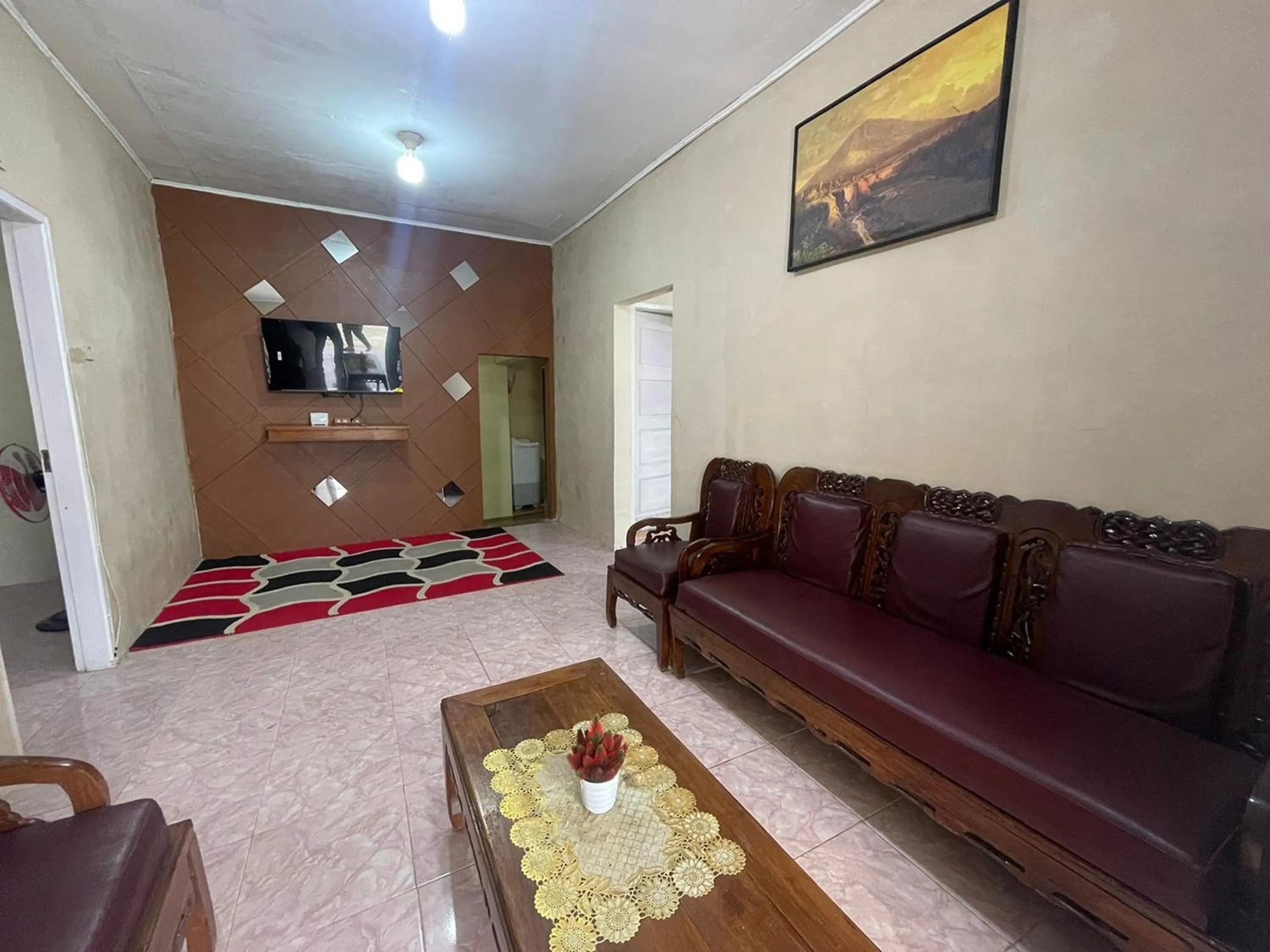 Seating area in Villa Palacios Syari'ah Bukittinggi