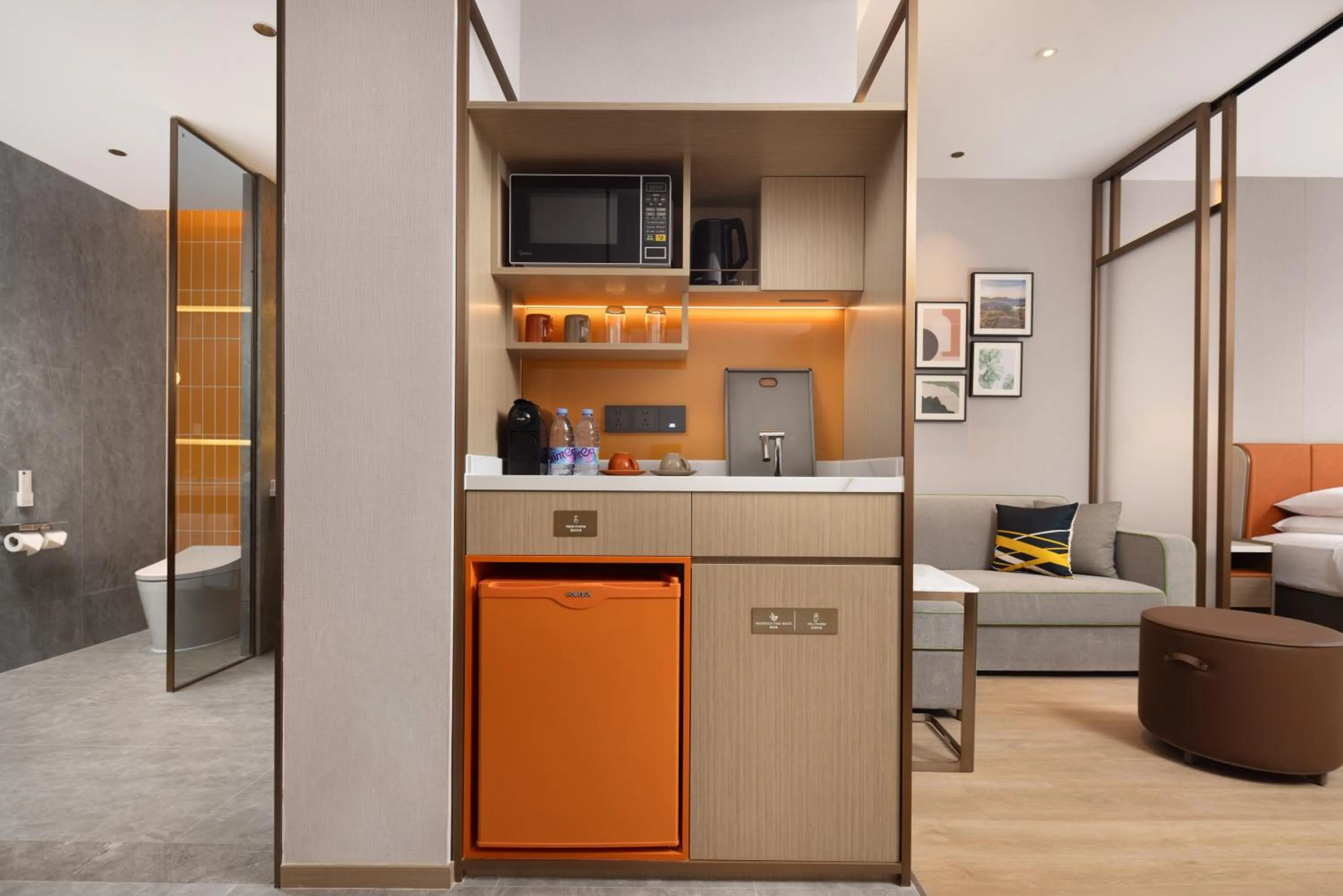 minibar in Home2 Suite by Hilton Yiwu World Trade Center