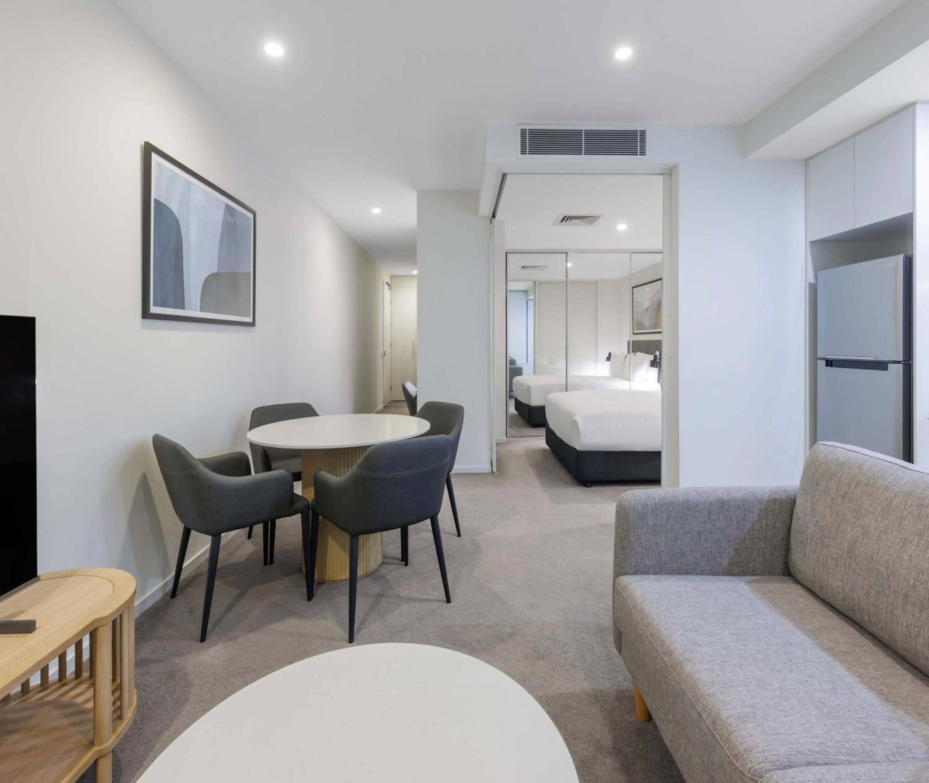 Seating area in Oaks Melbourne Flemington Suites