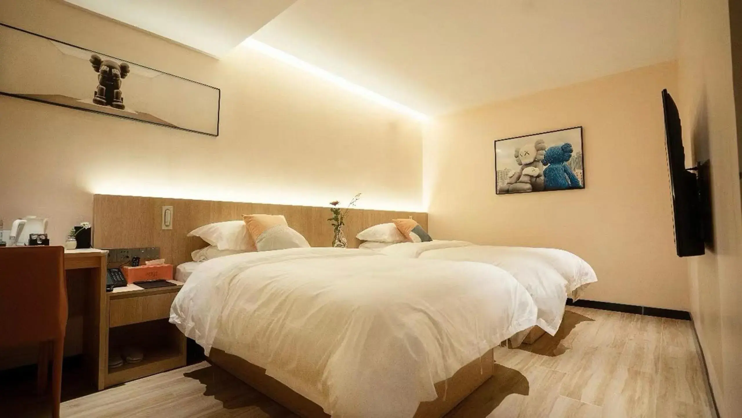Standard Twin Room in Andy International Hotel Shenzhen University Nanshan Metro Station Branch Standard Twin Room in Andy International Hotel Shenzhen University Nanshan Metro Station Branch
