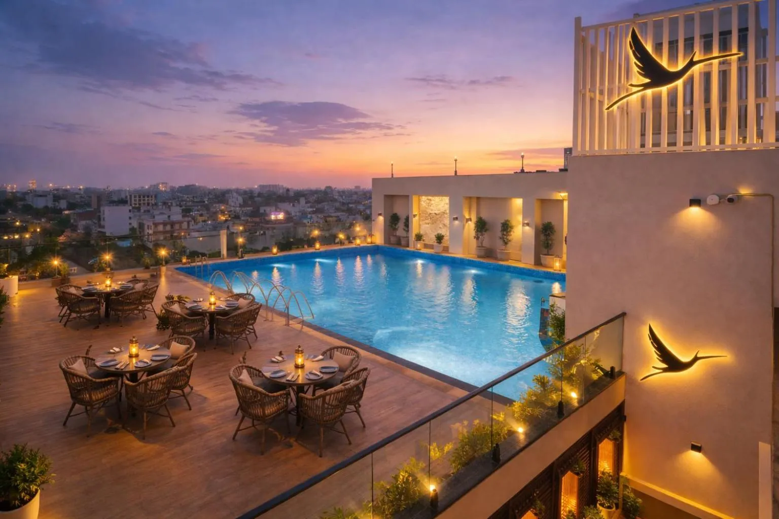 Swimming pool in Royal Prime - A City Center Boutique Hotel In Jaipur