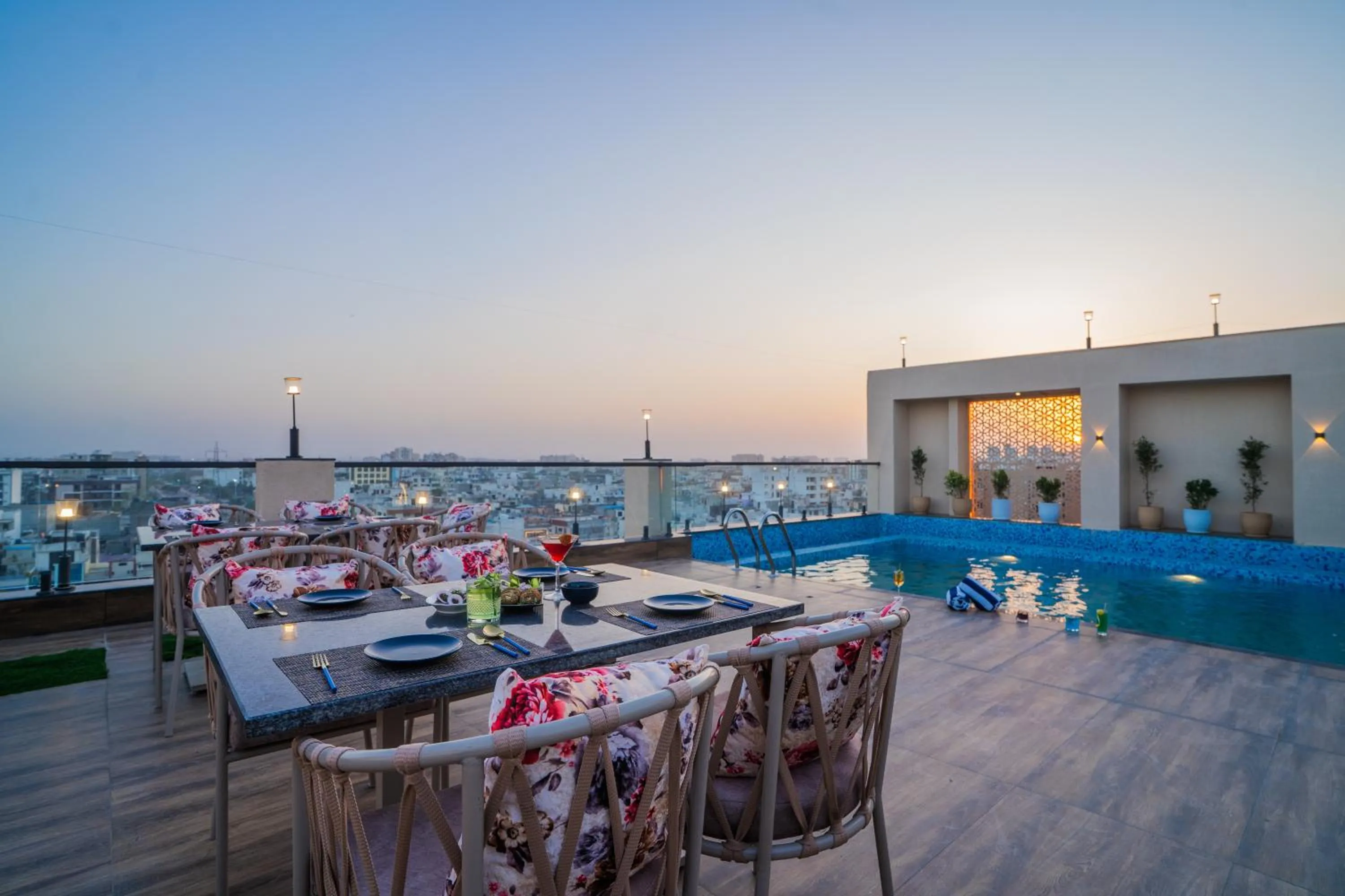 Swimming pool in Royal Prime - A City Center Boutique Hotel In Jaipur
