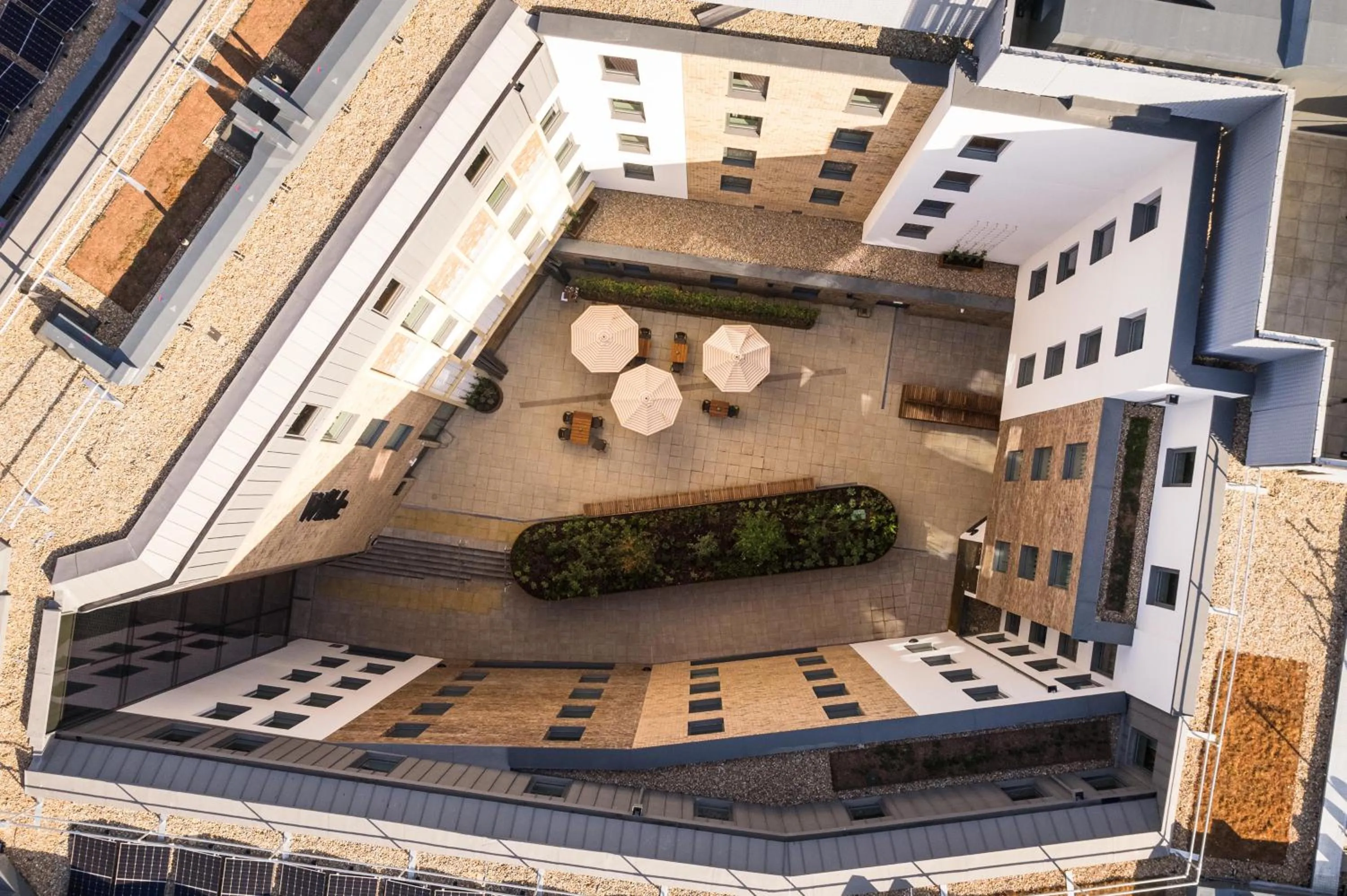 Inner courtyard view in Wilde Cambridge City Centre