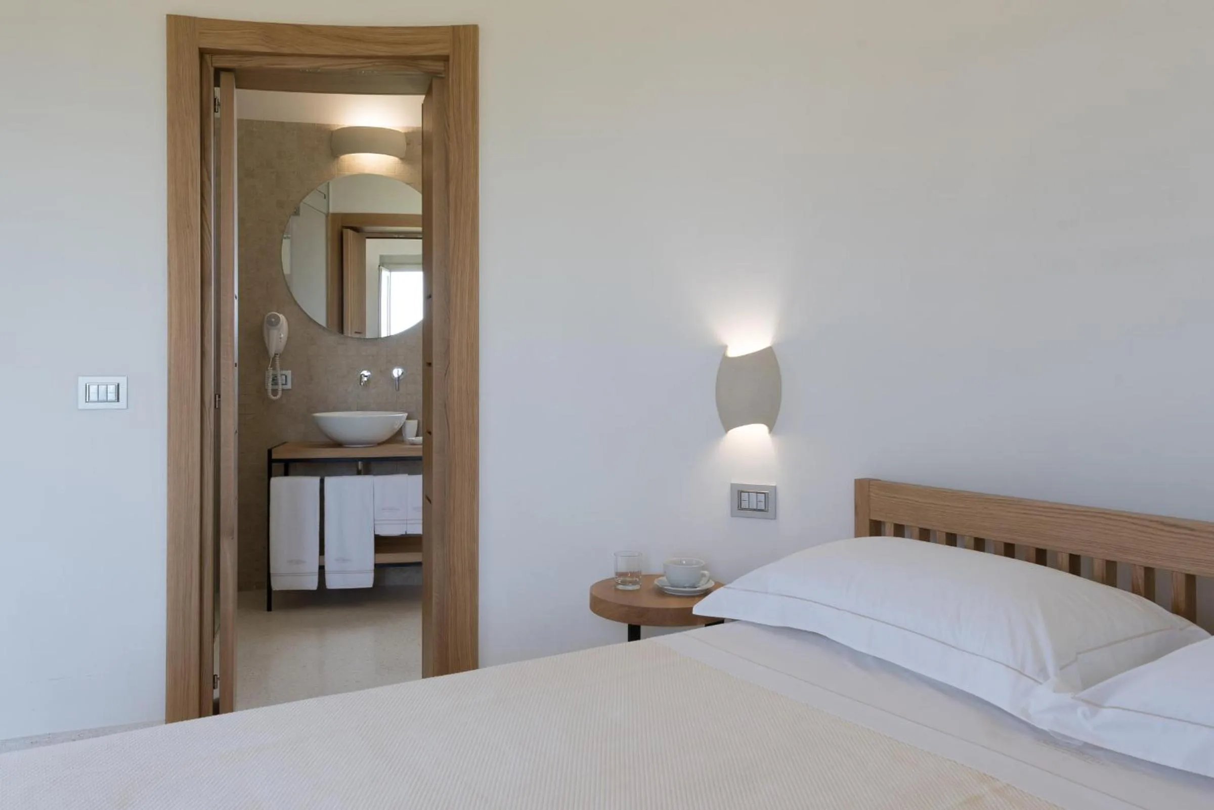 Bathroom, Bed in Tenuta Monticelli Bio Relais