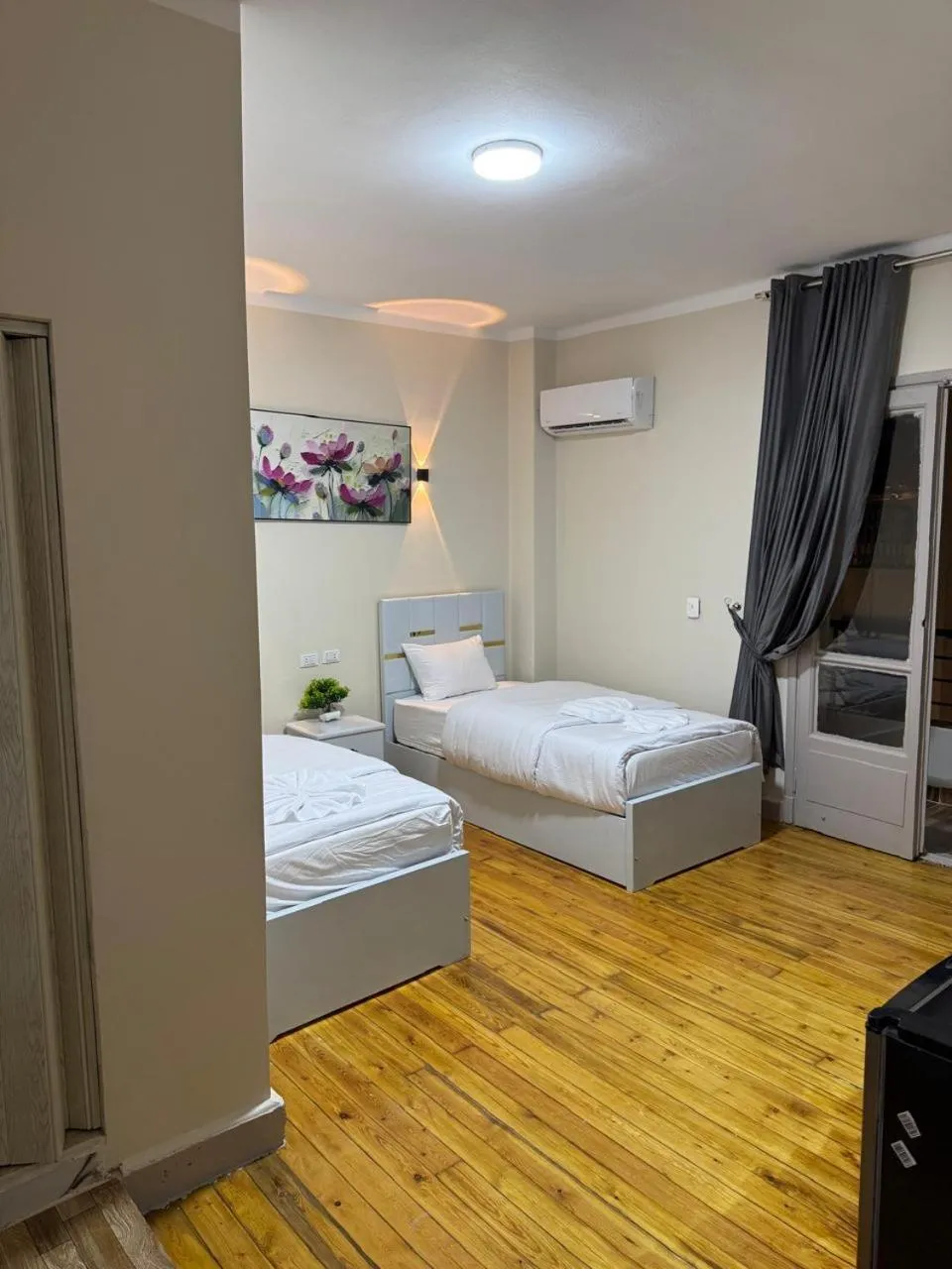 Bed in Sky light hotel