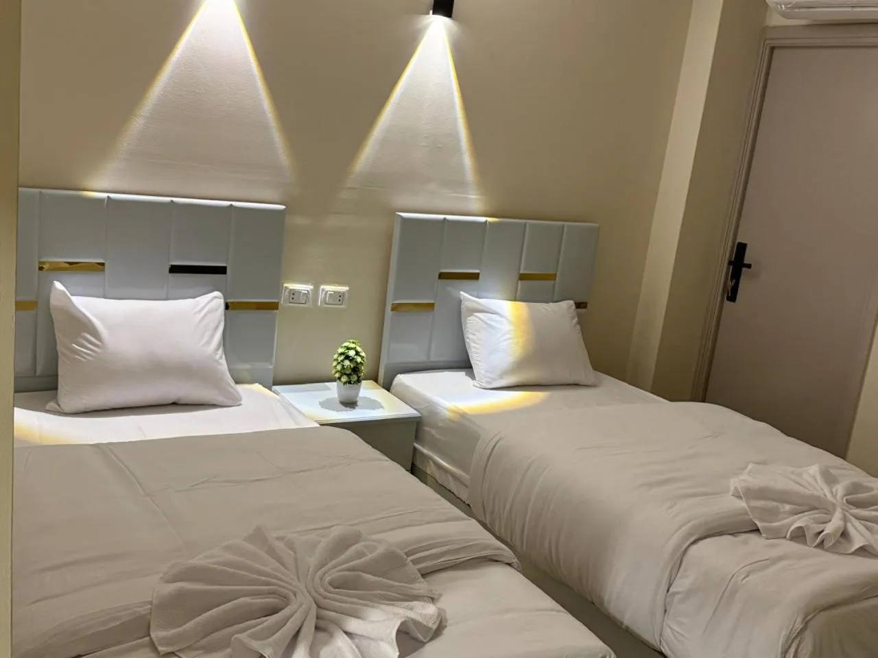 Bed in Sky light hotel