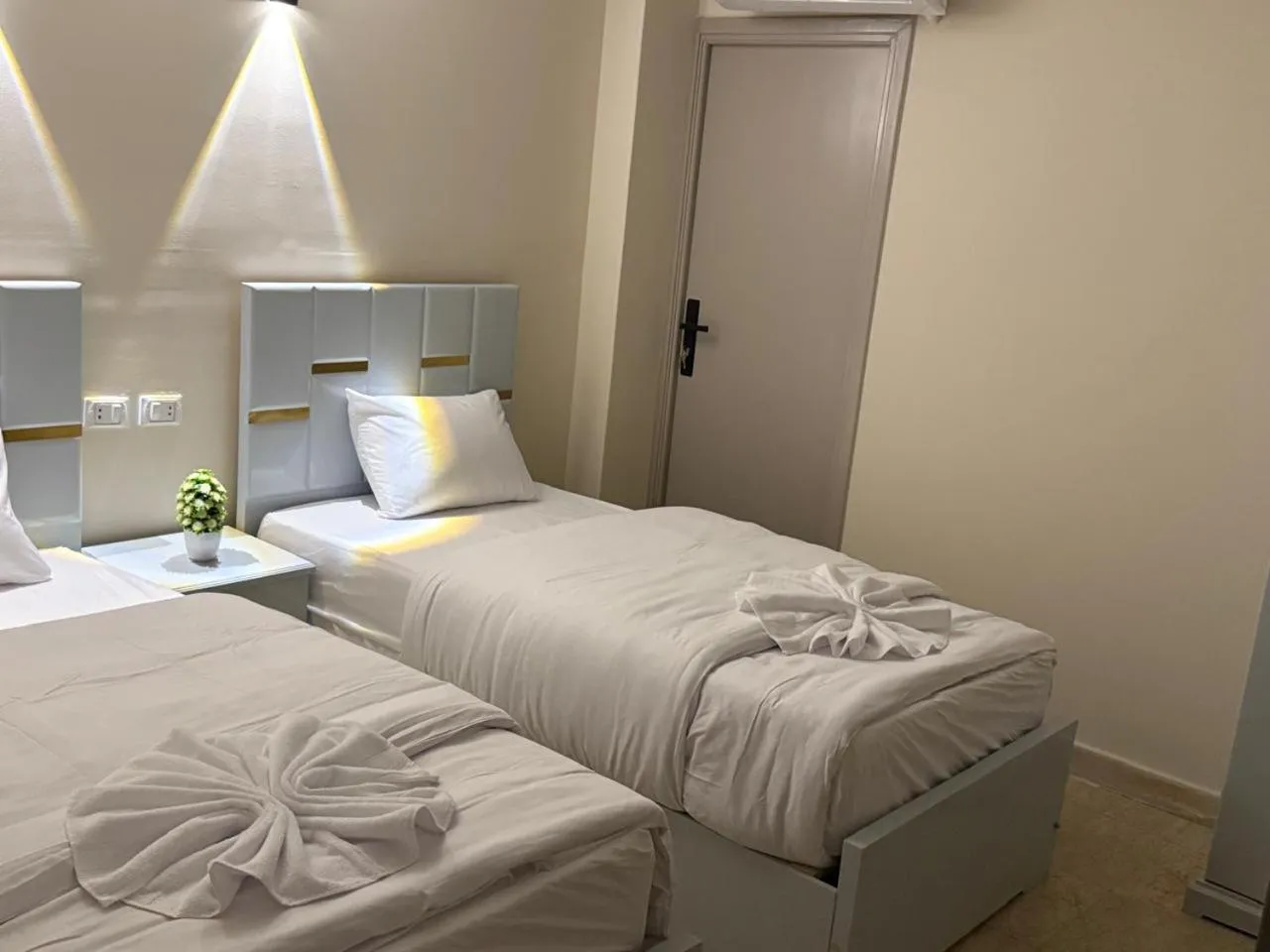 Bed in Sky light hotel