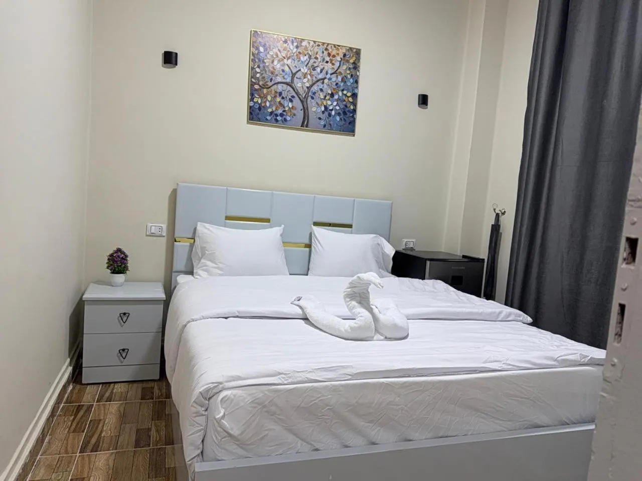 Bed in Sky light hotel